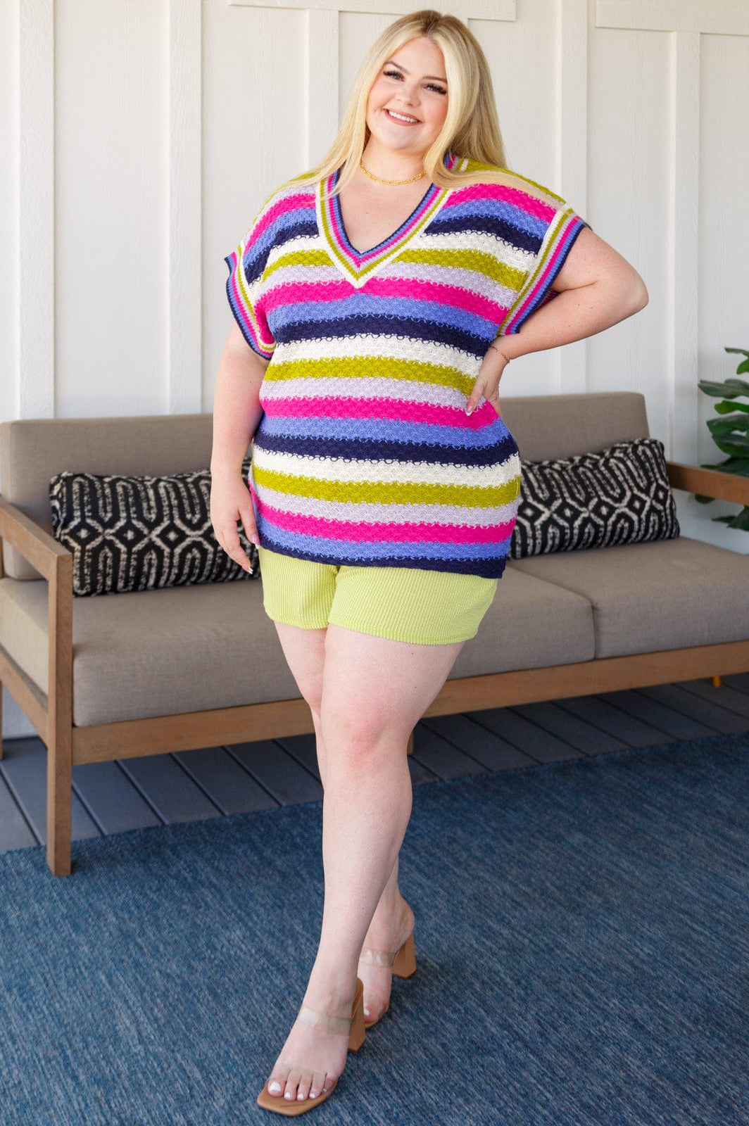 Two's Company Ribbed Shorts-Sets-Stay Foxy Boutique, Florissant, Missouri