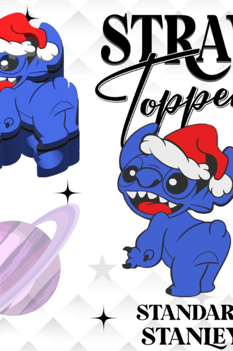 HOLIDAY ALIEN- 3D PRINTED STRAW CHARM-Stay Foxy Boutique, Florissant, Missouri