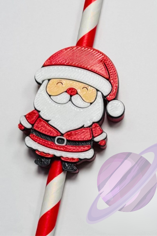 BOOTY CENSORED SANTA- 3D PRINTED STRAW CHARM-Stay Foxy Boutique, Florissant, Missouri