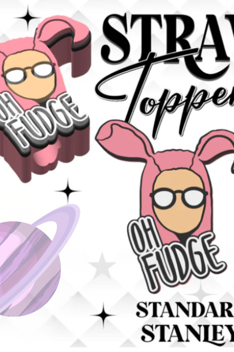FUDGE- 3D PRINTED STRAW CHARM-Stay Foxy Boutique, Florissant, Missouri