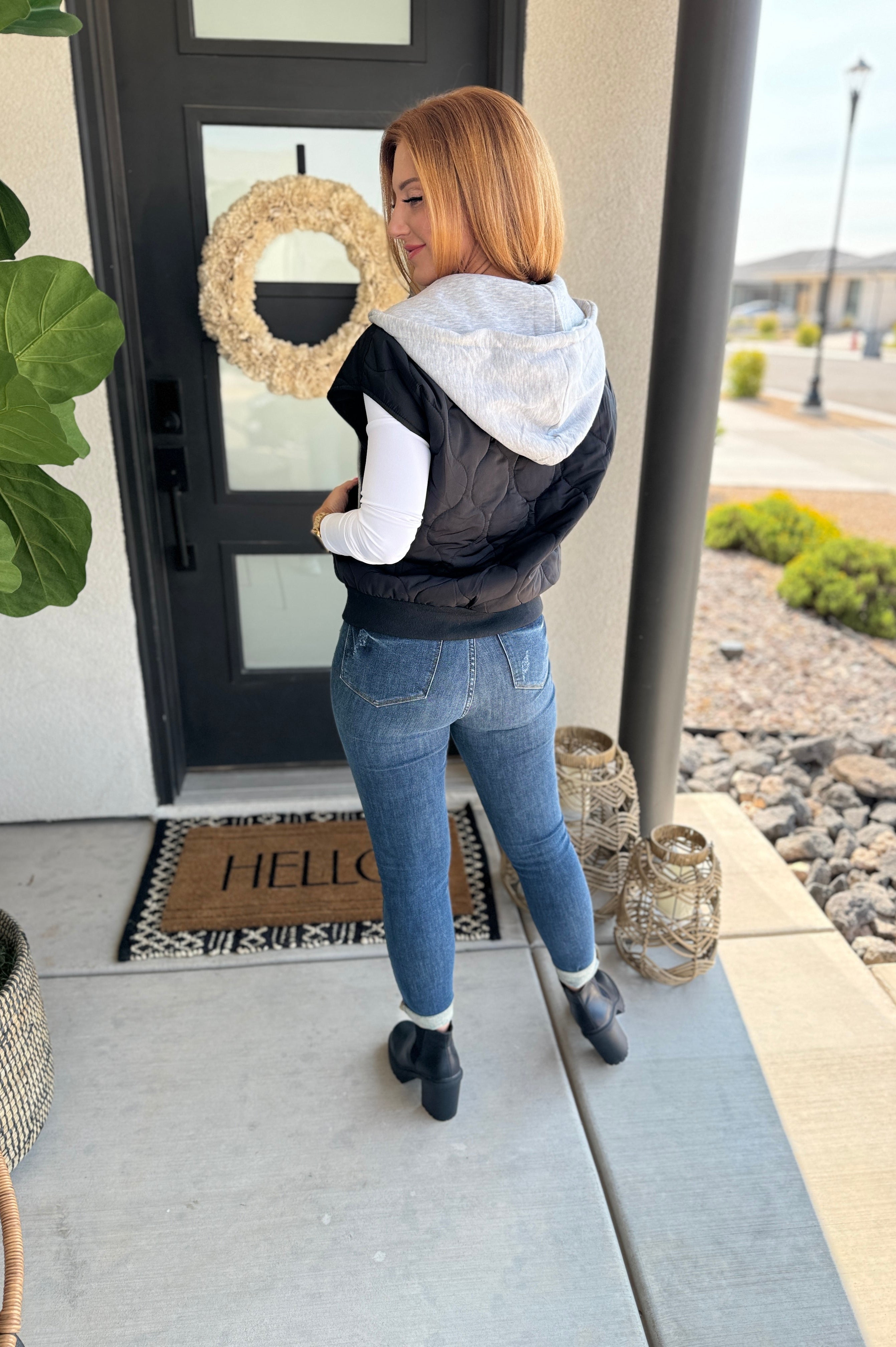 PREORDER: Cheyenne Hooded Puffer Vest in Two Colors-Womens-Stay Foxy Boutique, Florissant, Missouri