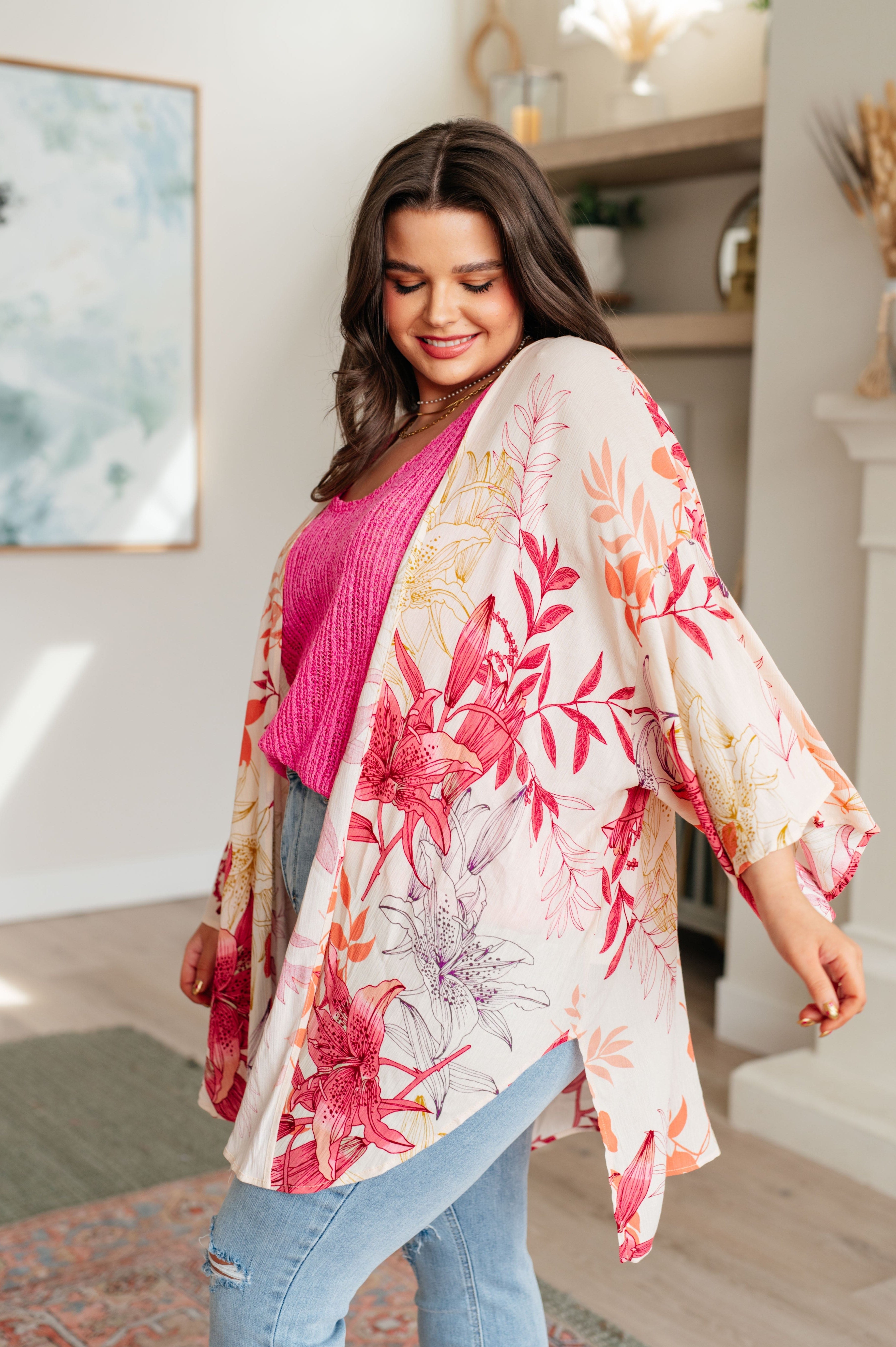 Vacay Season Bell Sleeve Kimono-Layers-Stay Foxy Boutique, Florissant, Missouri