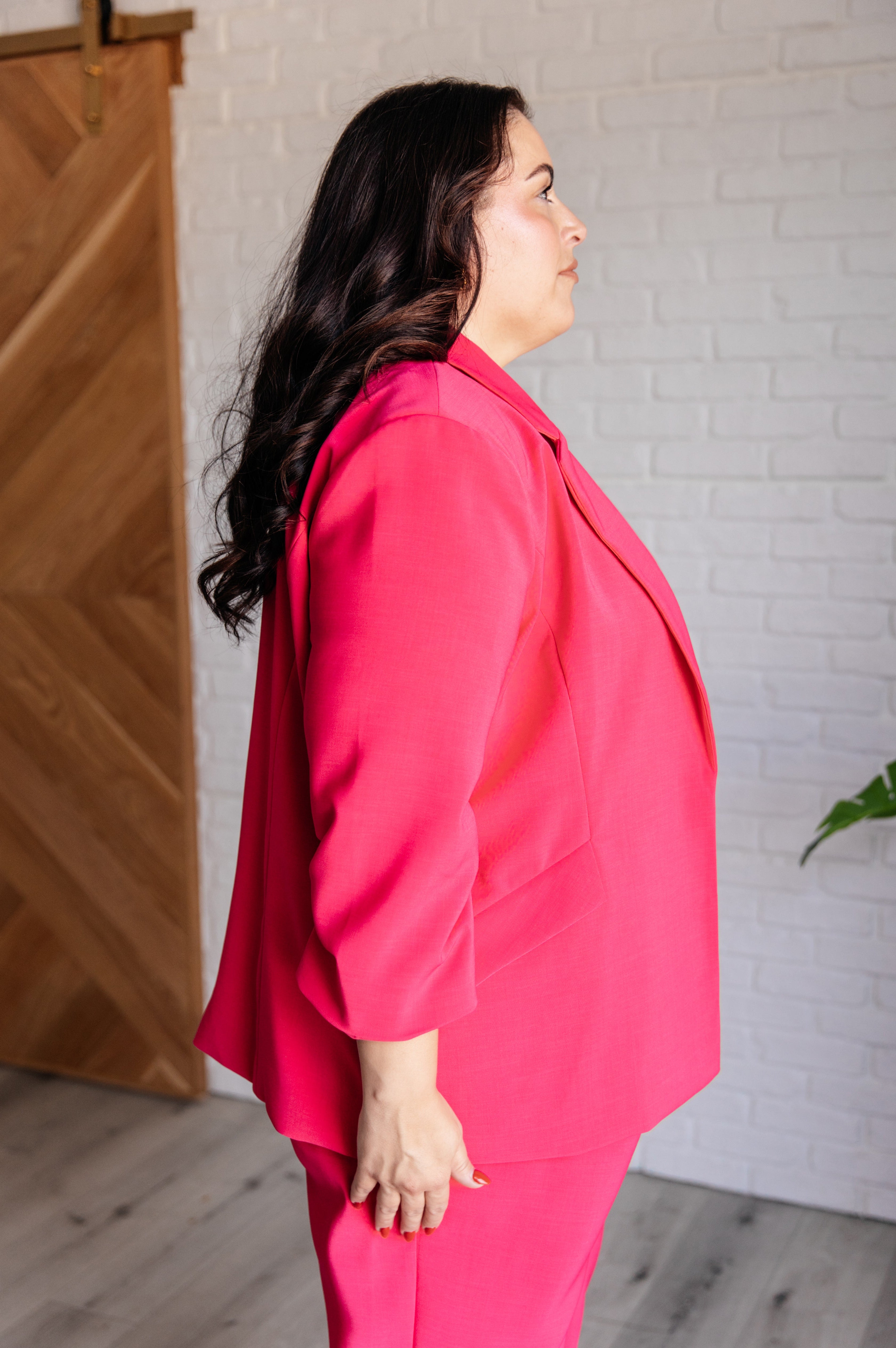 Vigilante Stuff Blazer in Hot Pink-Layers-Stay Foxy Boutique, Florissant, Missouri