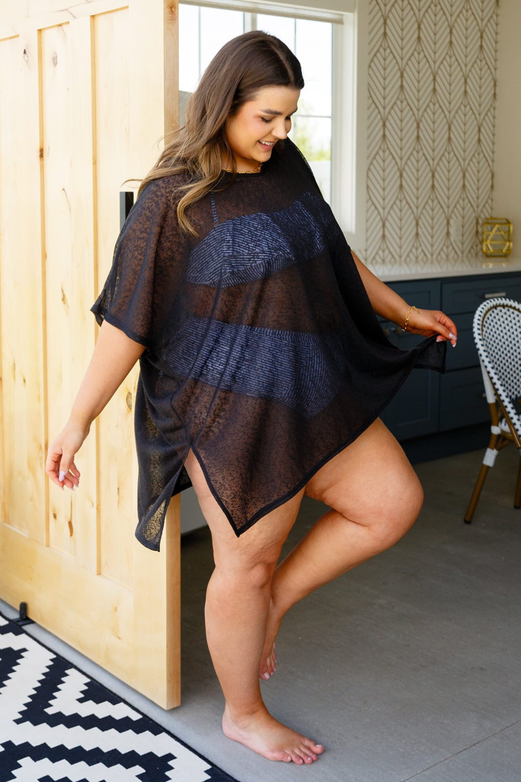 Warm Days, Cool Nights Top in Black-Tops-Stay Foxy Boutique, Florissant, Missouri