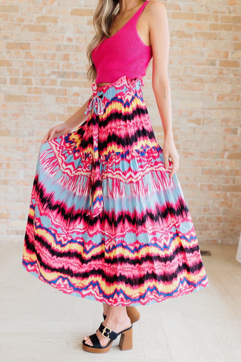 Watch Me Twirl Abstract Skirt-Bottoms-Stay Foxy Boutique, Florissant, Missouri