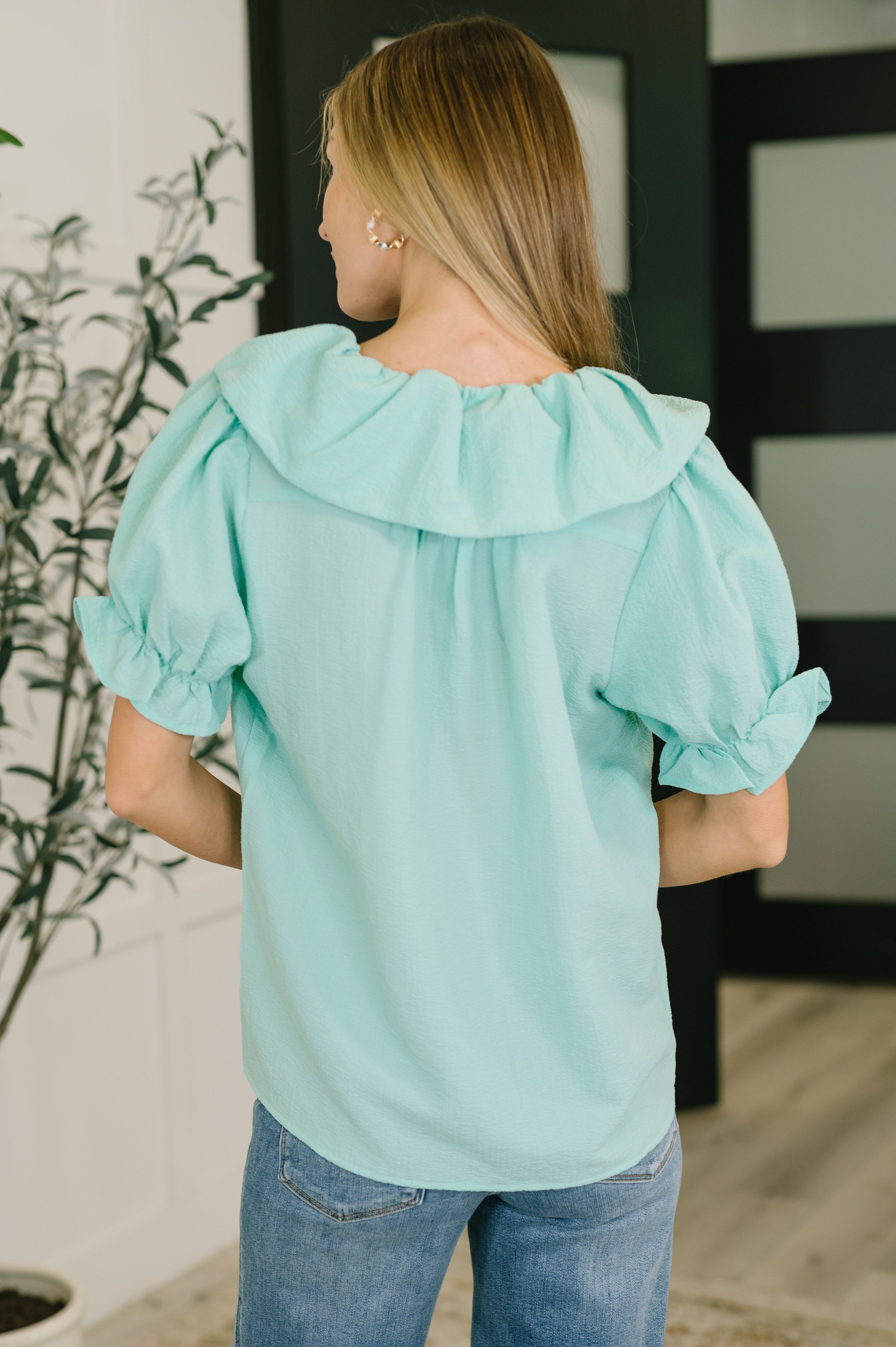 Wherever the Wind Blows Balloon Sleeve Blouse-Womens-Stay Foxy Boutique, Florissant, Missouri