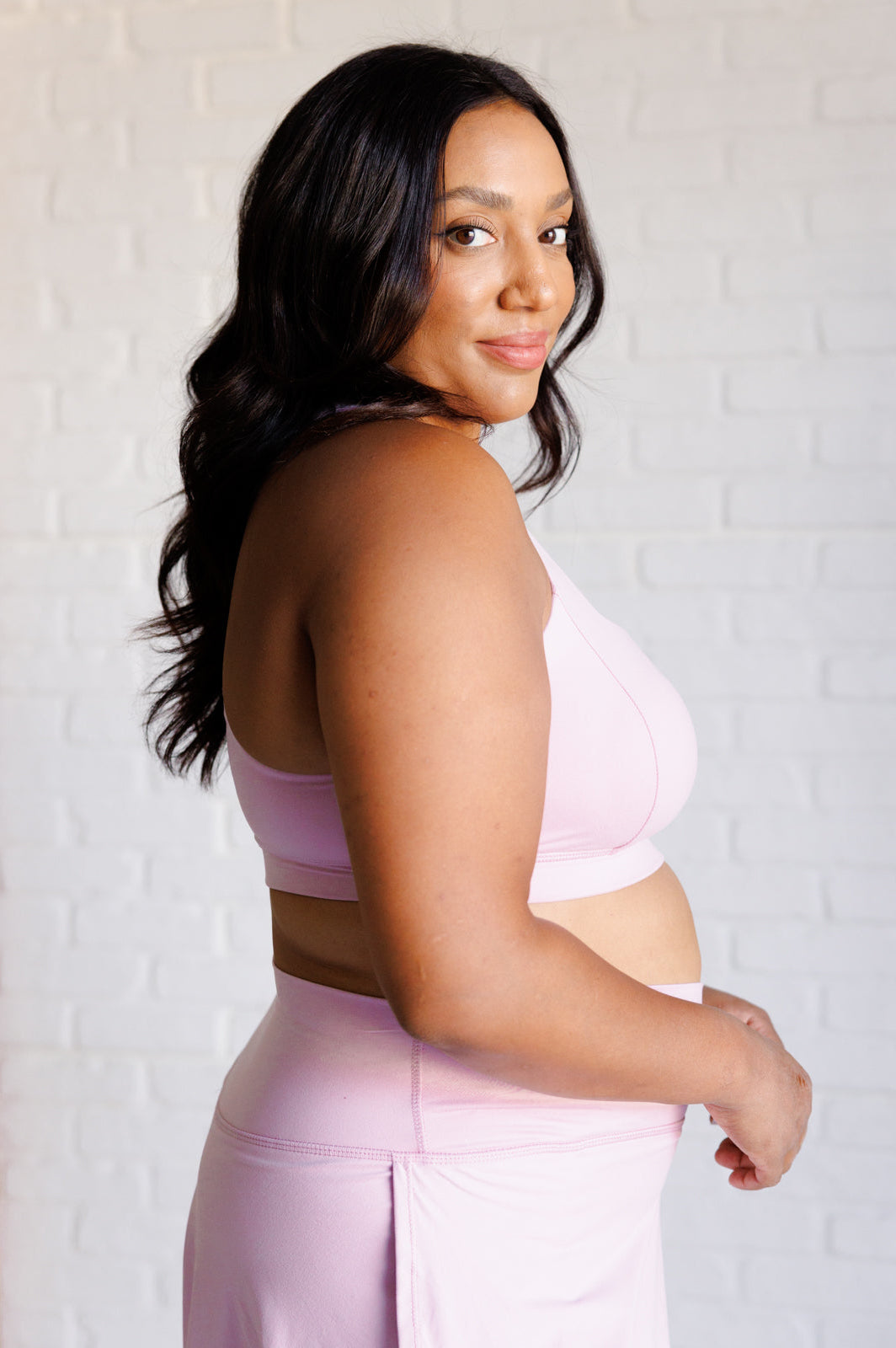 Working Out My Ego Cross Back Sports Bra in Mauve Peony-Athleisure-Stay Foxy Boutique, Florissant, Missouri