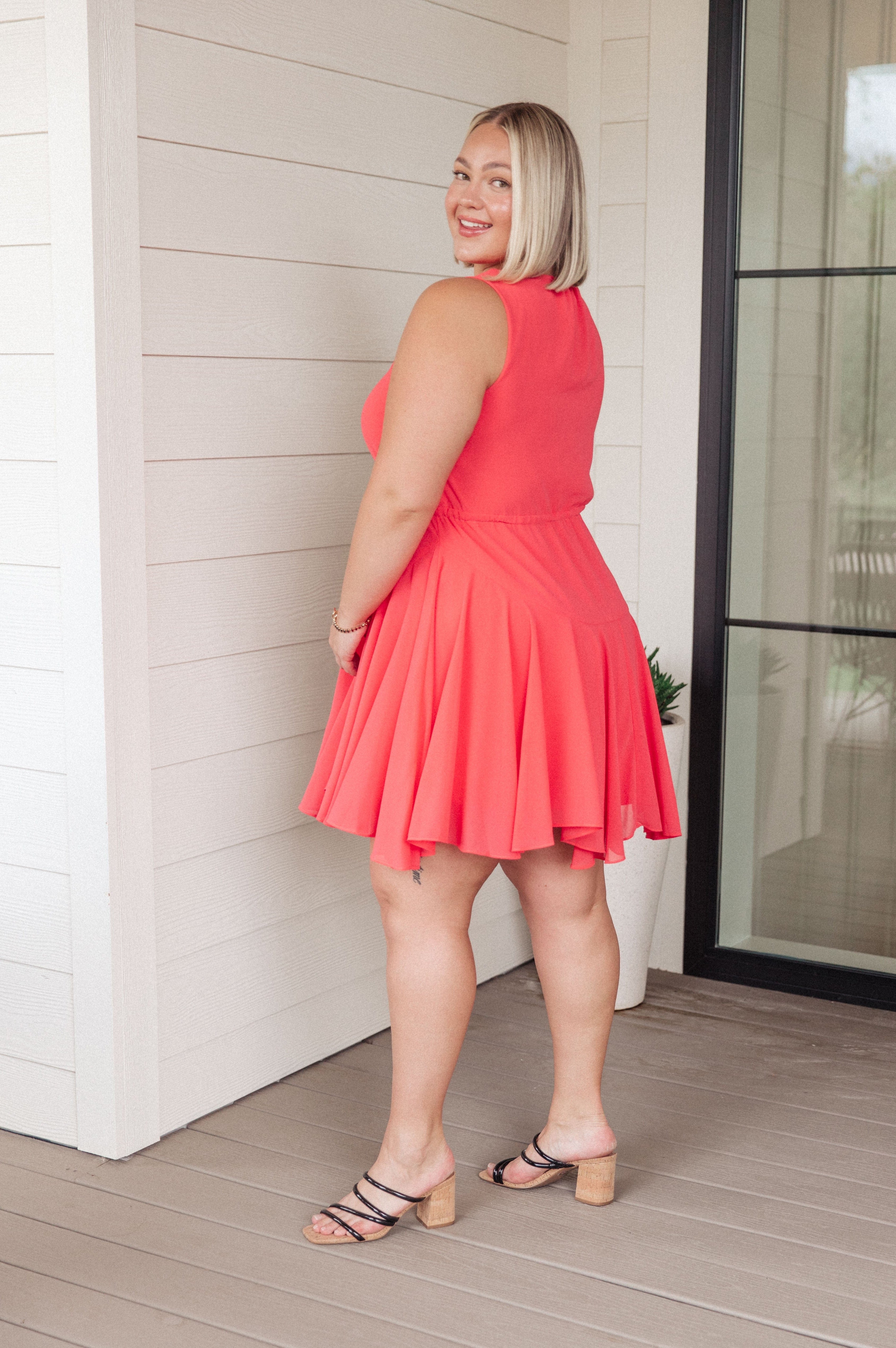 Worth the Wait V-Neck Dress-Dresses-Stay Foxy Boutique, Florissant, Missouri