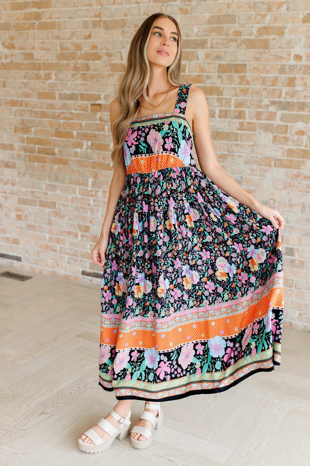 You Can Count On It Floral Summer Dress-Dresses-Stay Foxy Boutique, Florissant, Missouri