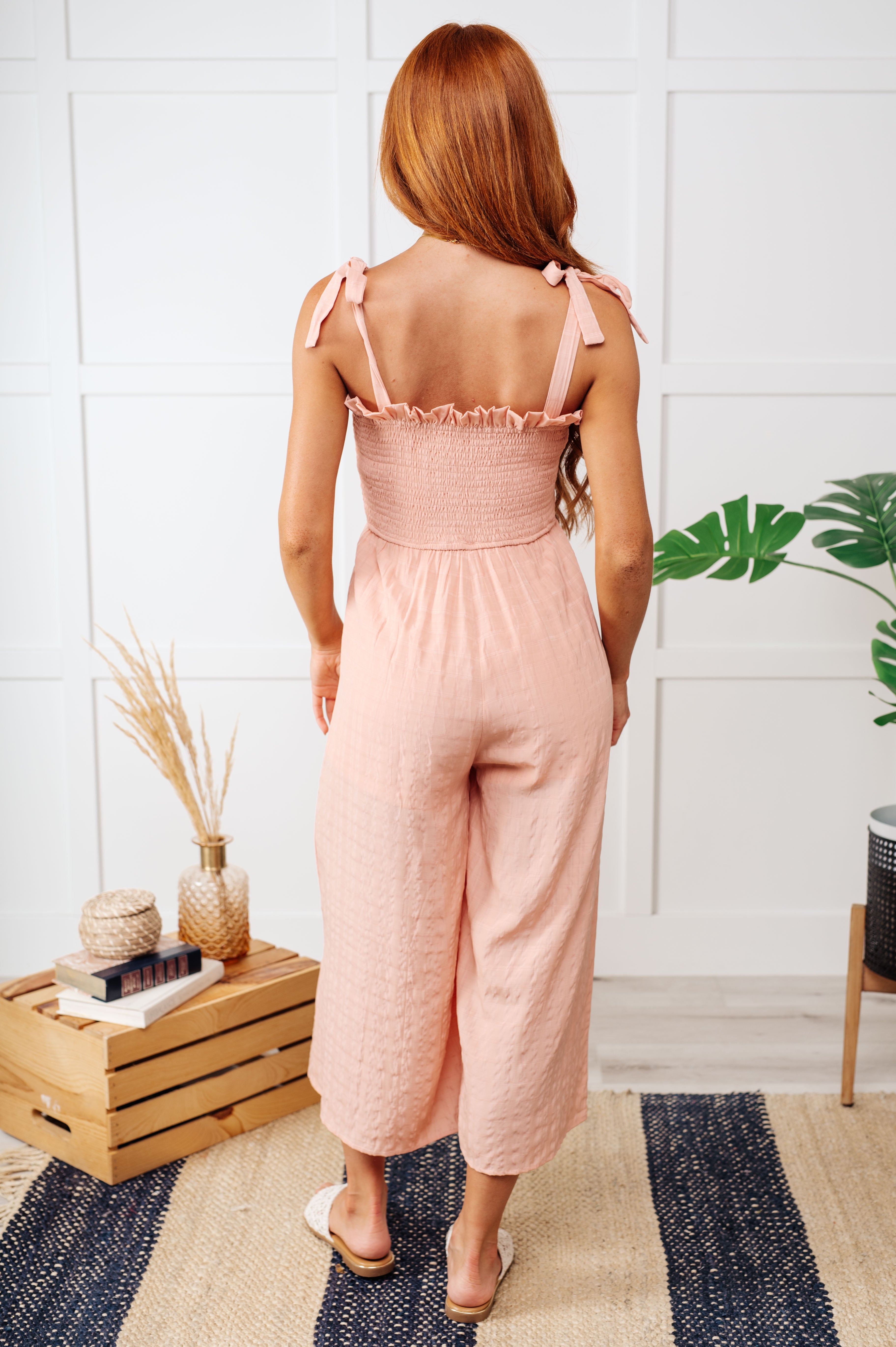 You Swoon, You Sigh Ruffle Neckline Jumpsuit-Jumpsuits & Rompers-Stay Foxy Boutique, Florissant, Missouri