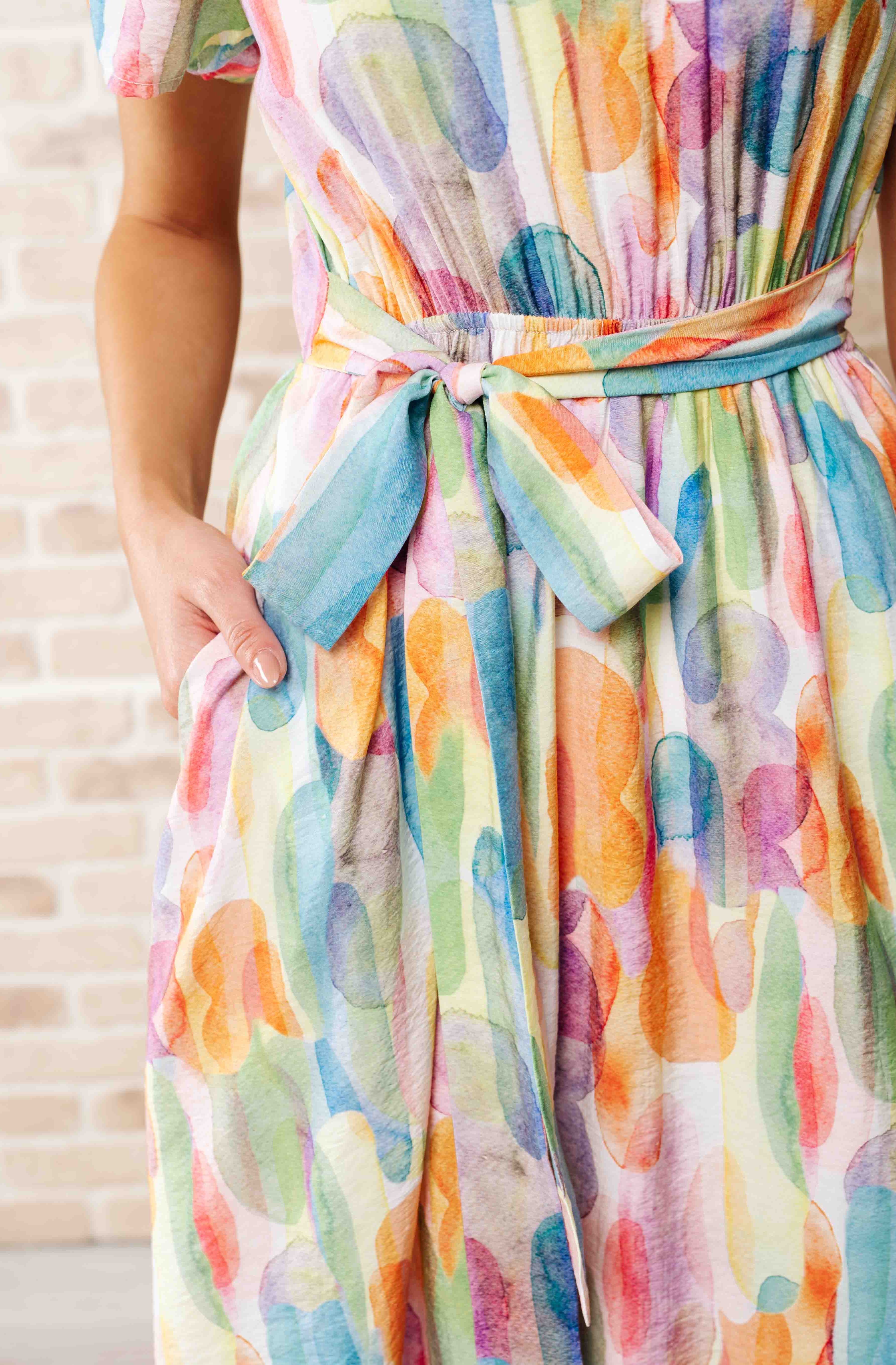 Young, Wild & Free Round Neck Dress-Dresses-Stay Foxy Boutique, Florissant, Missouri