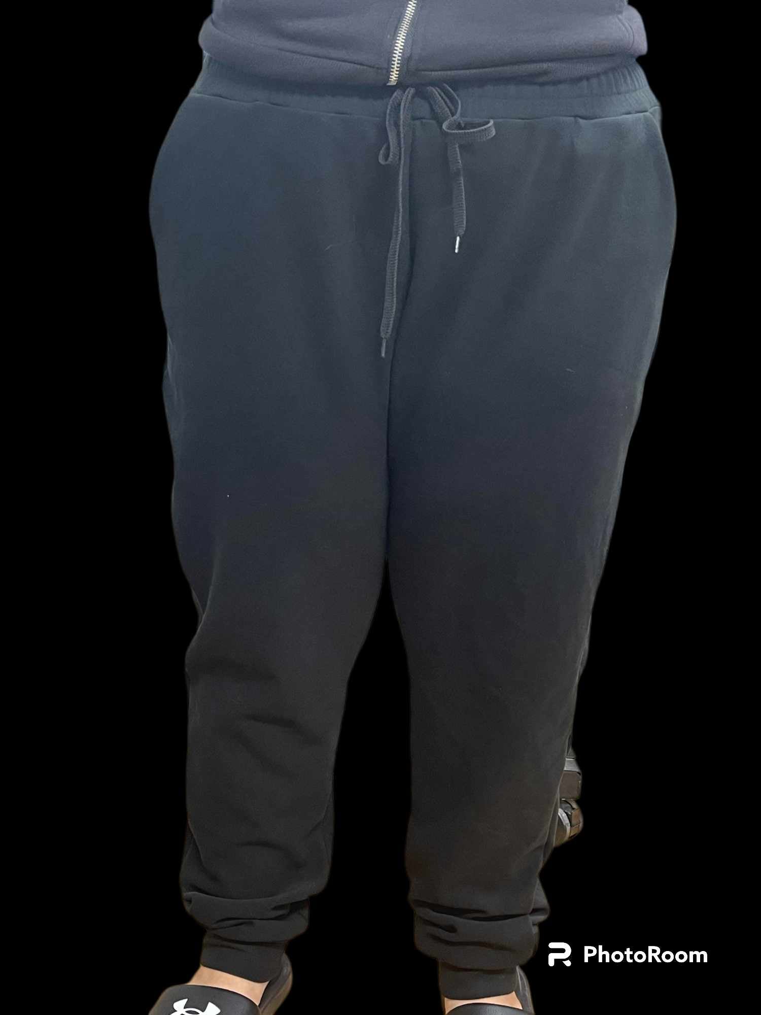 BLUE PLAID - BUTTER FLEECE LINED UNISEX JOGGERS-Joggers-Stay Foxy Boutique, Florissant, Missouri
