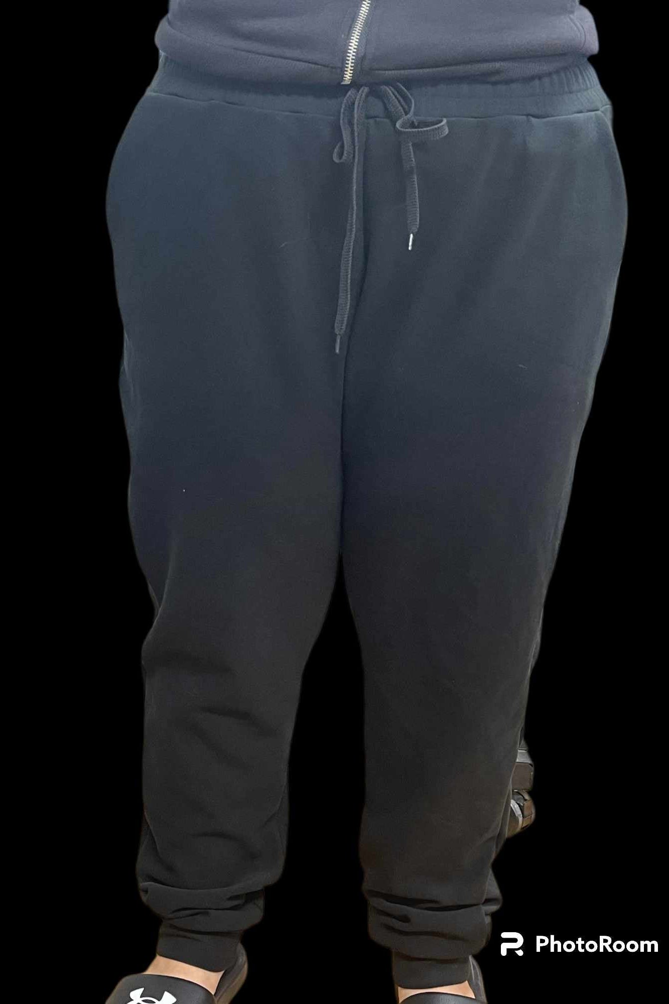 BUFFALO PLAID - BUTTER FLEECE LINED UNISEX JOGGERS-Joggers-Stay Foxy Boutique, Florissant, Missouri