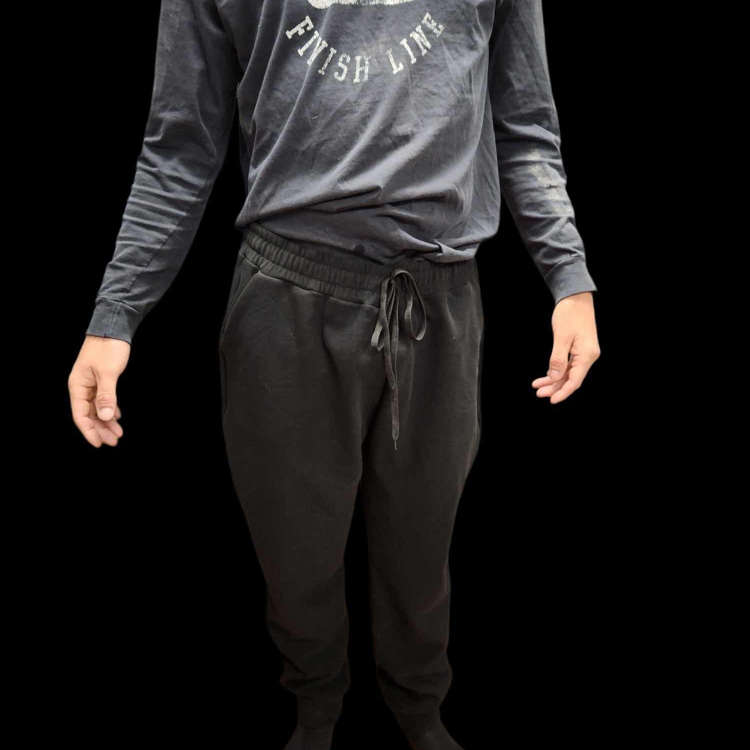 BLUE PLAID - BUTTER FLEECE LINED UNISEX JOGGERS-Joggers-Stay Foxy Boutique, Florissant, Missouri