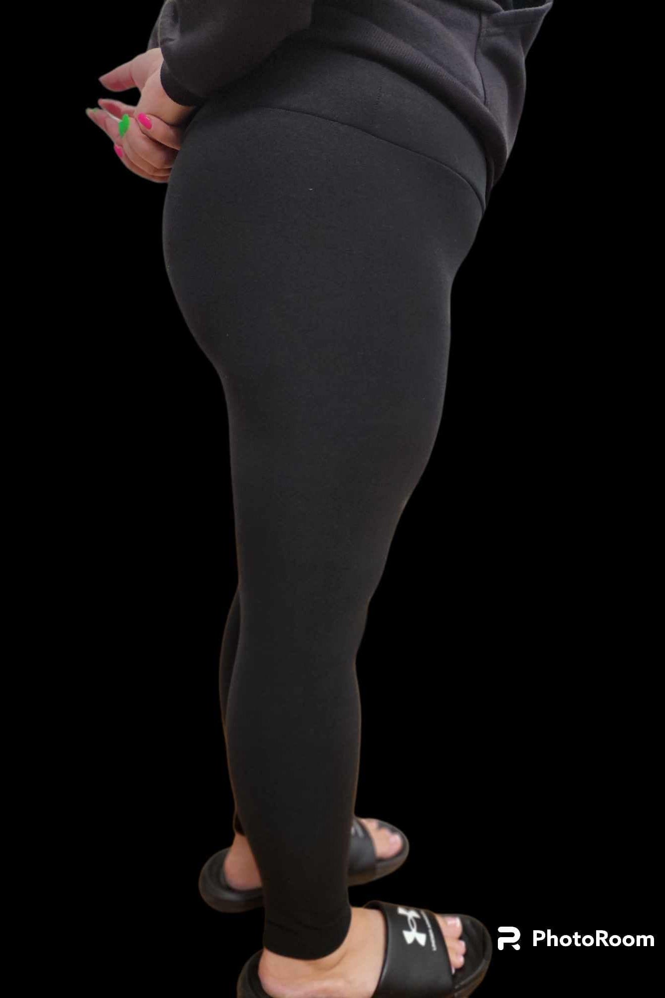 DARK FLORAL - BUTTER FLEECE LINED LEGGINGS-Leggings-Stay Foxy Boutique, Florissant, Missouri