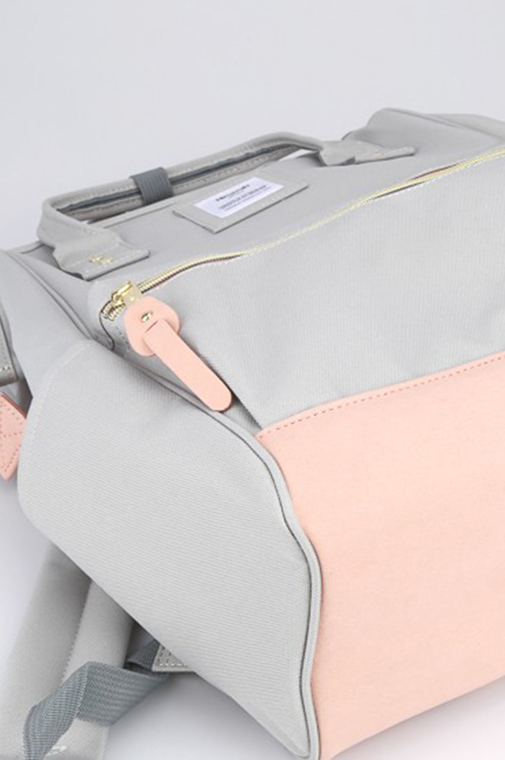 Himawari Contrast Waterproof Canvas Backpack Bag with Side Pockets-Stay Foxy Boutique, Florissant, Missouri