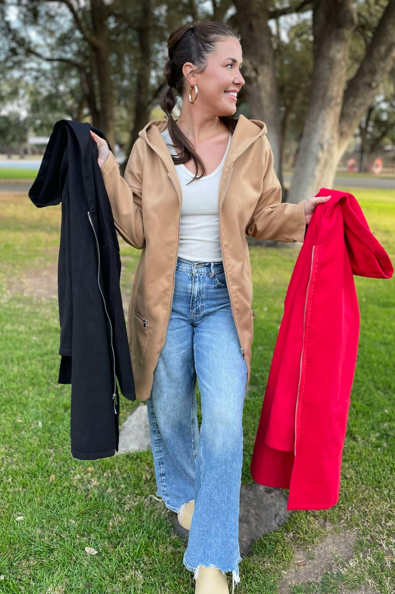 PREORDER: Time Slips Away Hooded Jacket in Three Colors-Womens-Stay Foxy Boutique, Florissant, Missouri