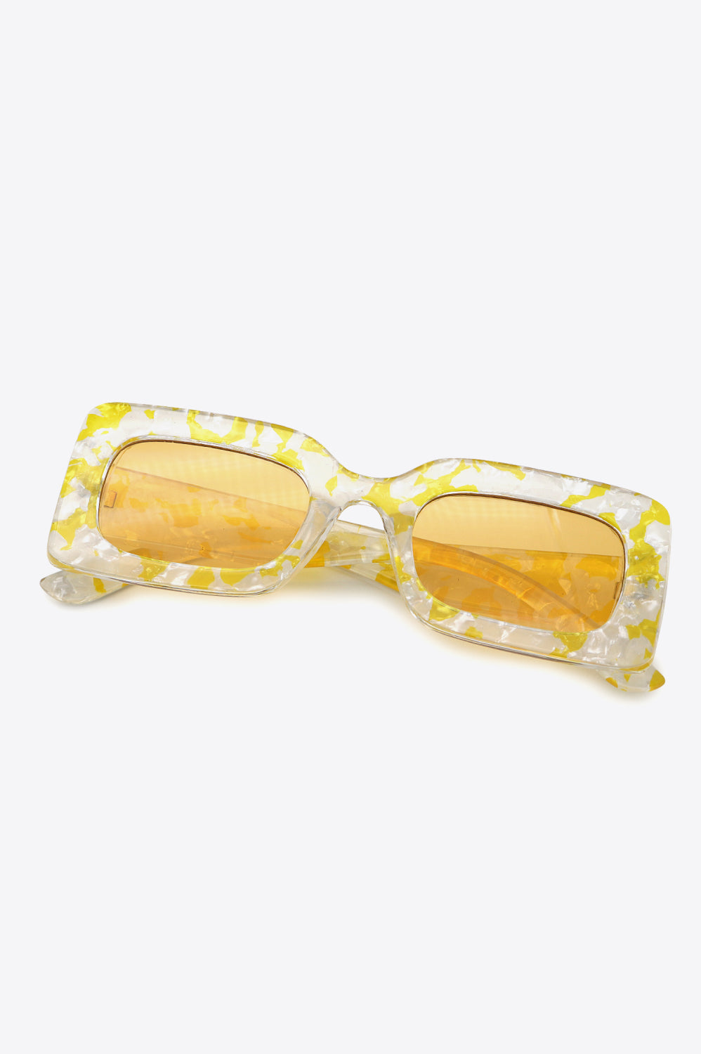 Tortoiseshell Rectangle Polycarbonate Sunglasses-Stay Foxy Boutique, Florissant, Missouri