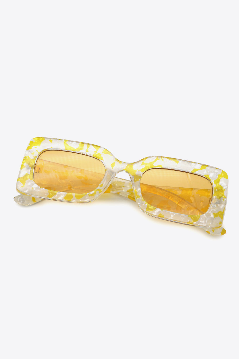 Tortoiseshell Rectangle Polycarbonate Sunglasses-Stay Foxy Boutique, Florissant, Missouri