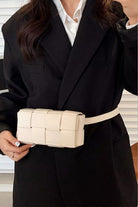 Zenana Vegan Leather Woven Crossbody Bag-Stay Foxy Boutique, Florissant, Missouri