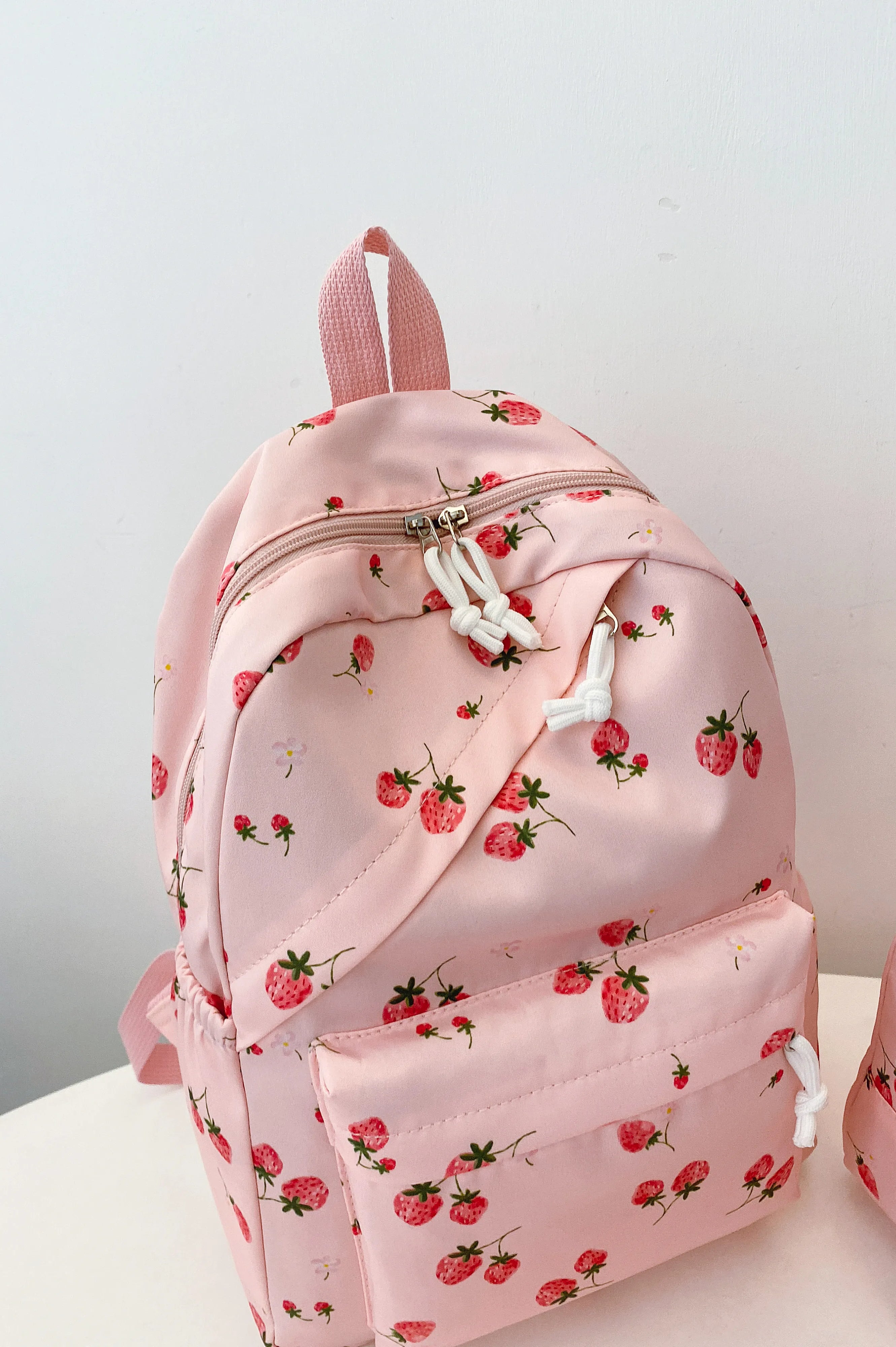 3-Piece Strawberry Print Canvas Bag Set-Stay Foxy Boutique, Florissant, Missouri