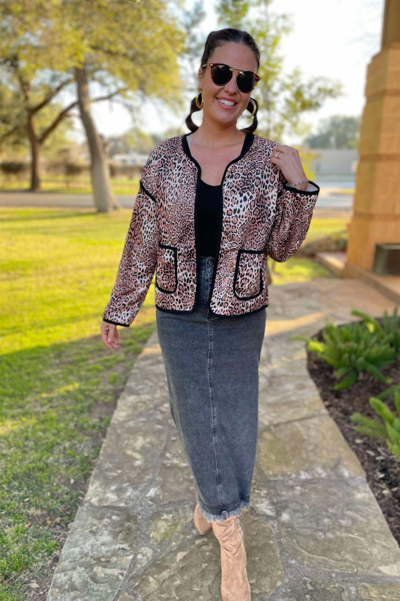 PREORDER: Better Than Revenge Leopard Print Jacket-Womens-Stay Foxy Boutique, Florissant, Missouri