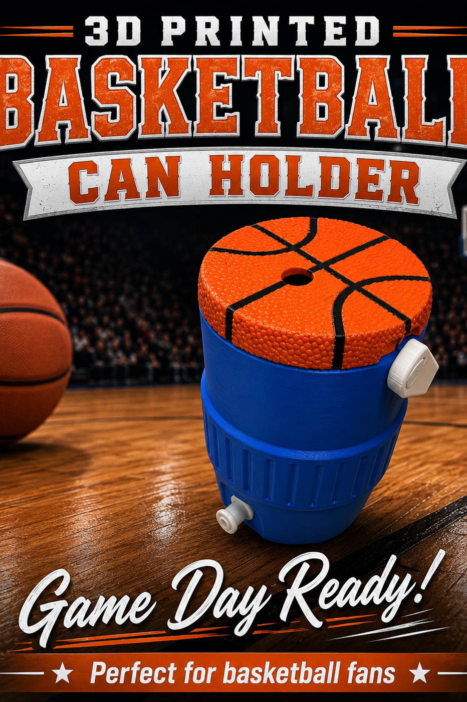 SPORTS THEMED-3D PRINTED CUSTOM 12 OUNCE CAN HOLDERS-Stay Foxy Boutique, Florissant, Missouri