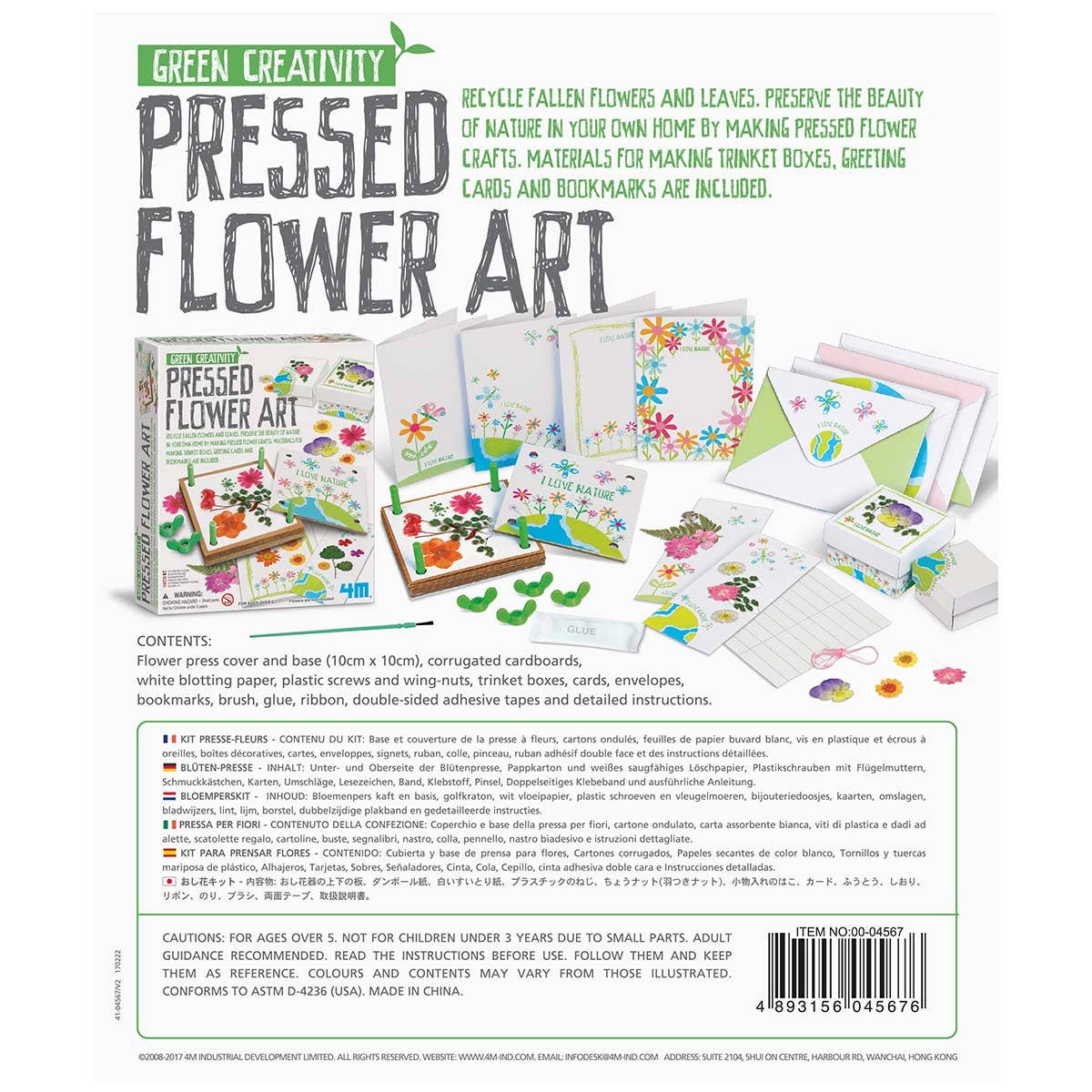 4M Pressed Flower Art, DIY Kit-Stay Foxy Boutique, Florissant, Missouri