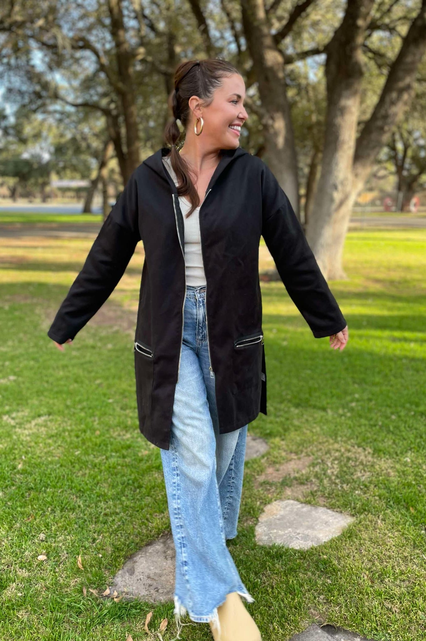 PREORDER: Time Slips Away Hooded Jacket in Three Colors-Womens-Stay Foxy Boutique, Florissant, Missouri
