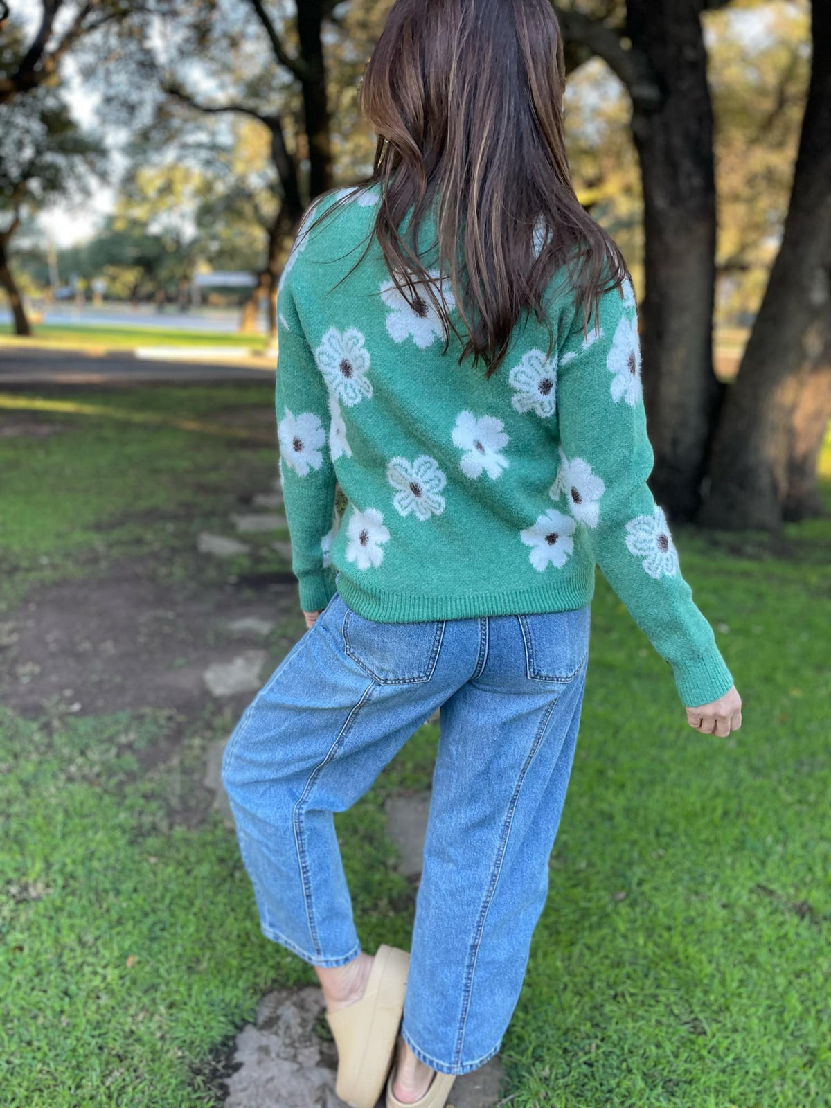 Flower Powered Half Zip Sweater in Four Colors-Womens-Stay Foxy Boutique, Florissant, Missouri