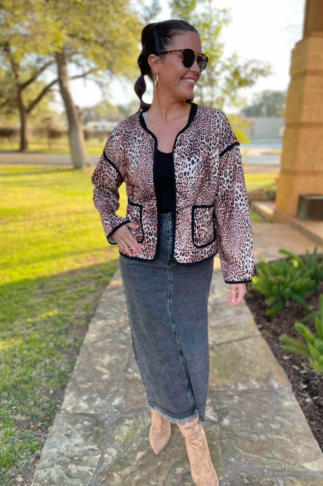 PREORDER: Better Than Revenge Leopard Print Jacket-Womens-Stay Foxy Boutique, Florissant, Missouri