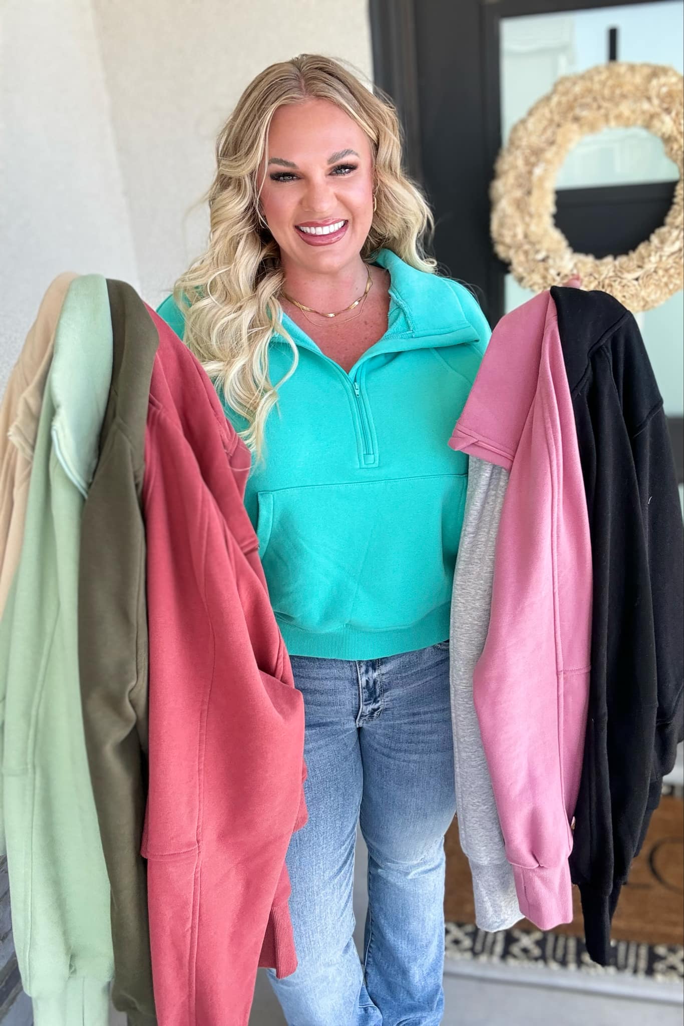 PREORDER: Newport Half Zip Pullover in Eight Colors-Womens-Stay Foxy Boutique, Florissant, Missouri