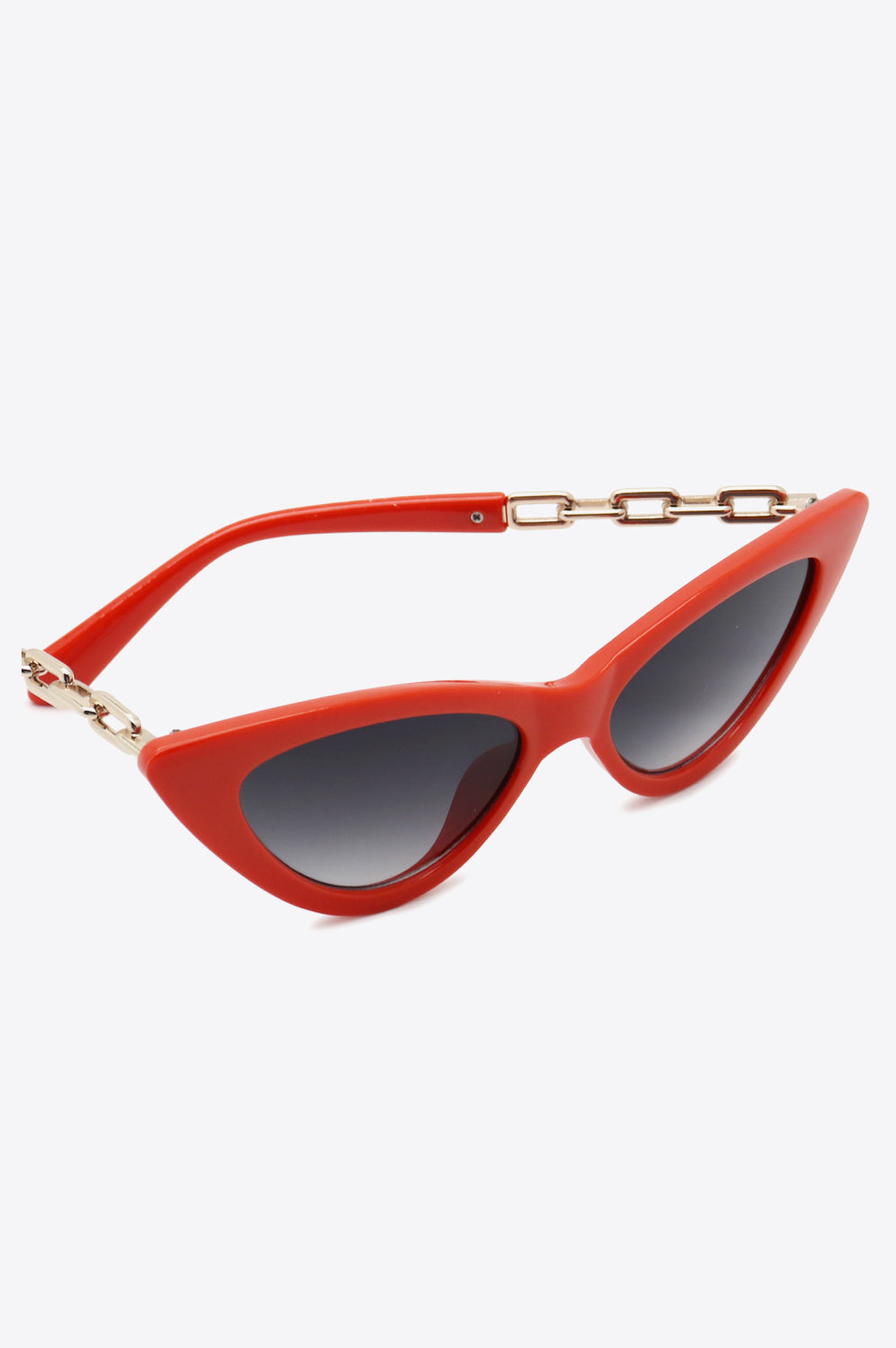 Chain Detail Cat-Eye Sunglasses-Stay Foxy Boutique, Florissant, Missouri