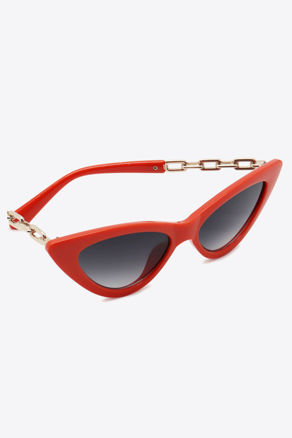 Chain Detail Cat-Eye Sunglasses-Stay Foxy Boutique, Florissant, Missouri