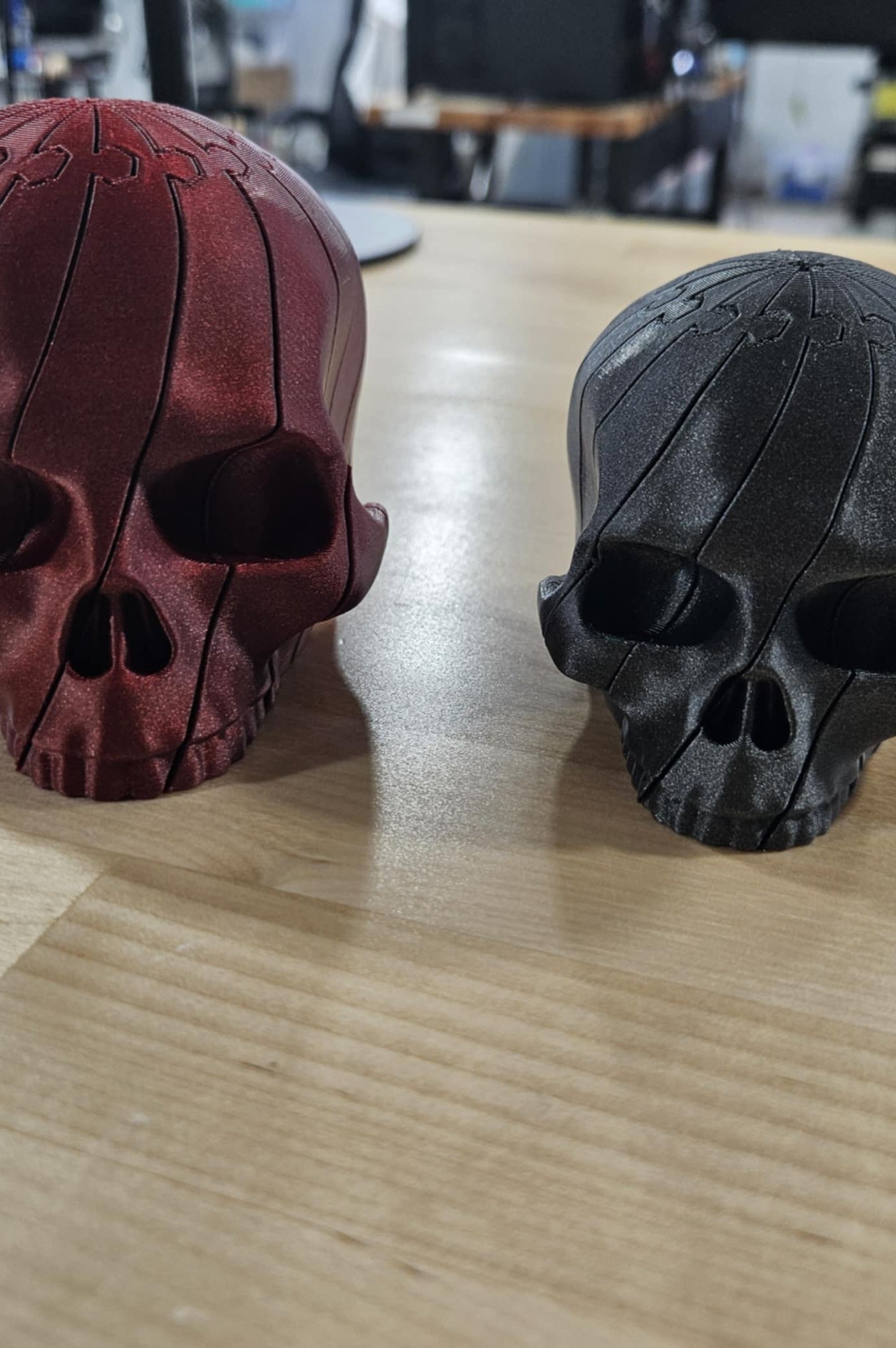COLORFUL FIDGET SKULL- 3D PRINTED-Stay Foxy Boutique, Florissant, Missouri