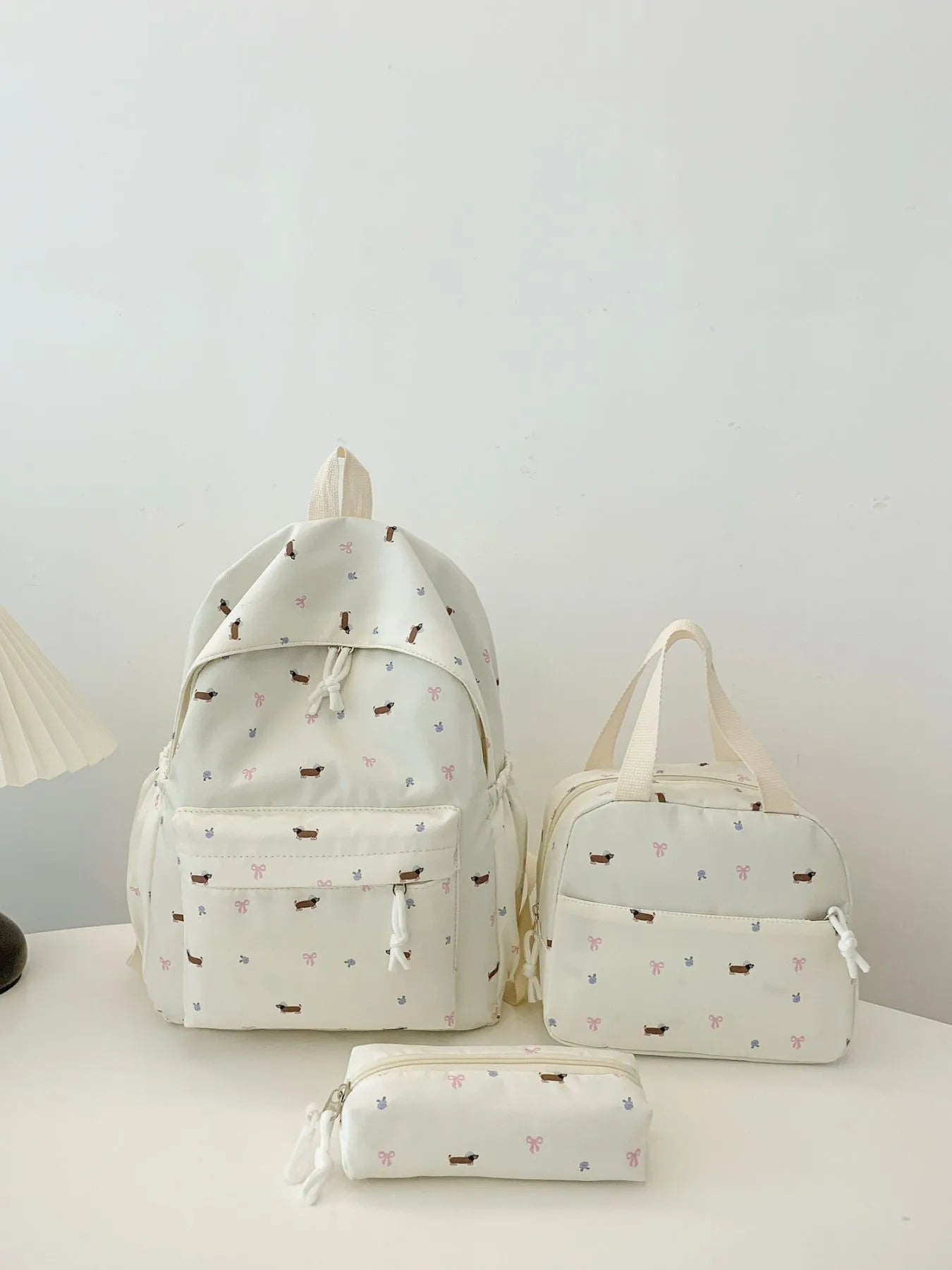 3-Piece Daisy Print Canvas Bag Set-Stay Foxy Boutique, Florissant, Missouri