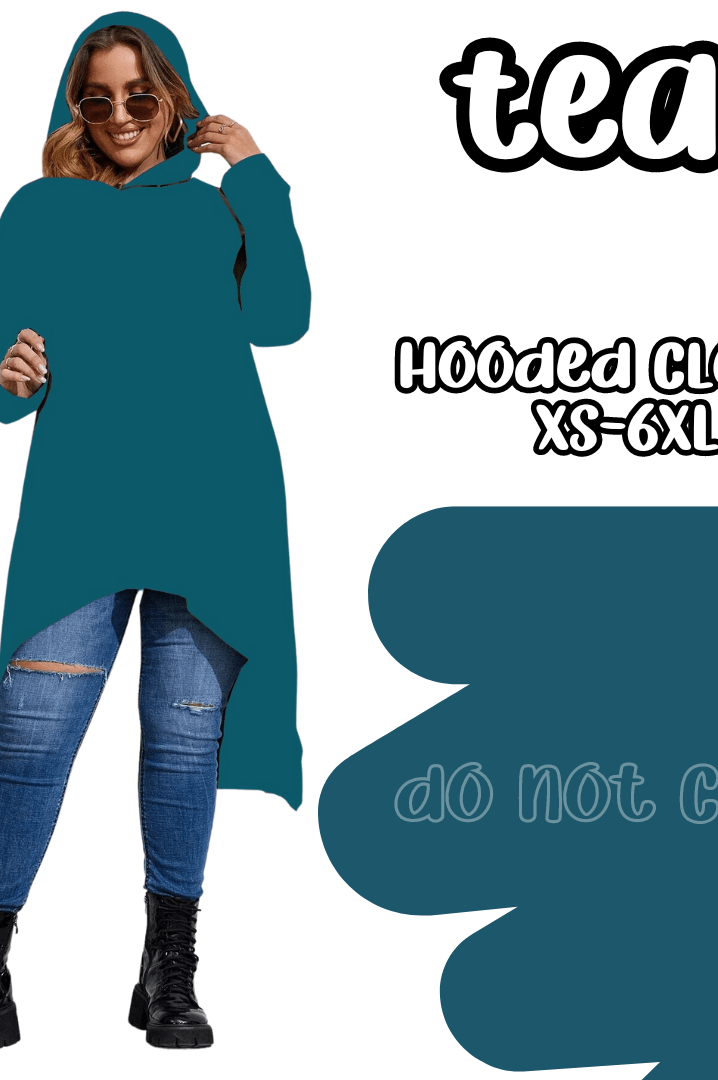 TEAL - HOODIE CLOAKS-CLOAKS-Stay Foxy Boutique, Florissant, Missouri