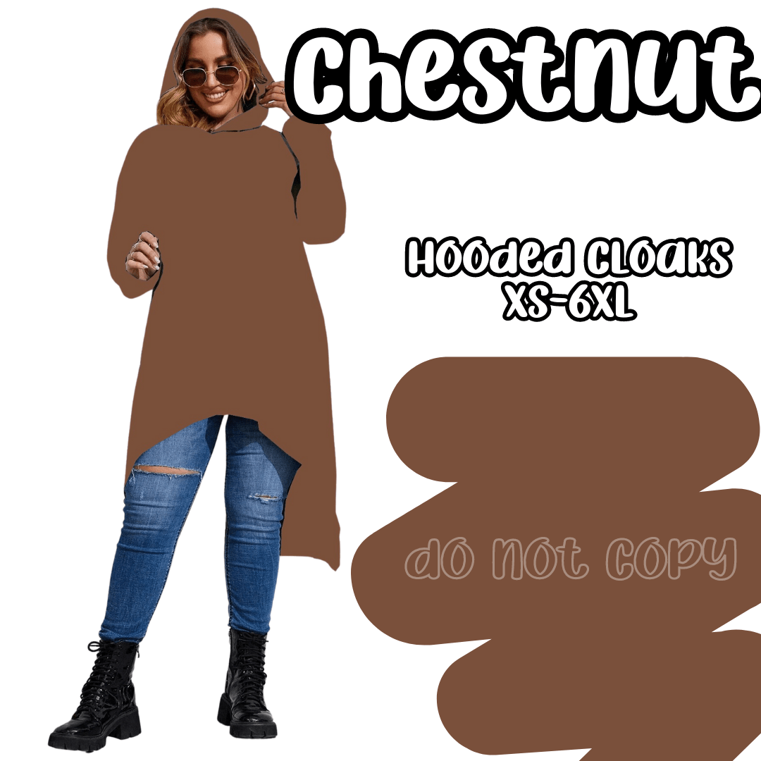 CHESNUT - HOODIE CLOAKS-CLOAKS-Stay Foxy Boutique, Florissant, Missouri