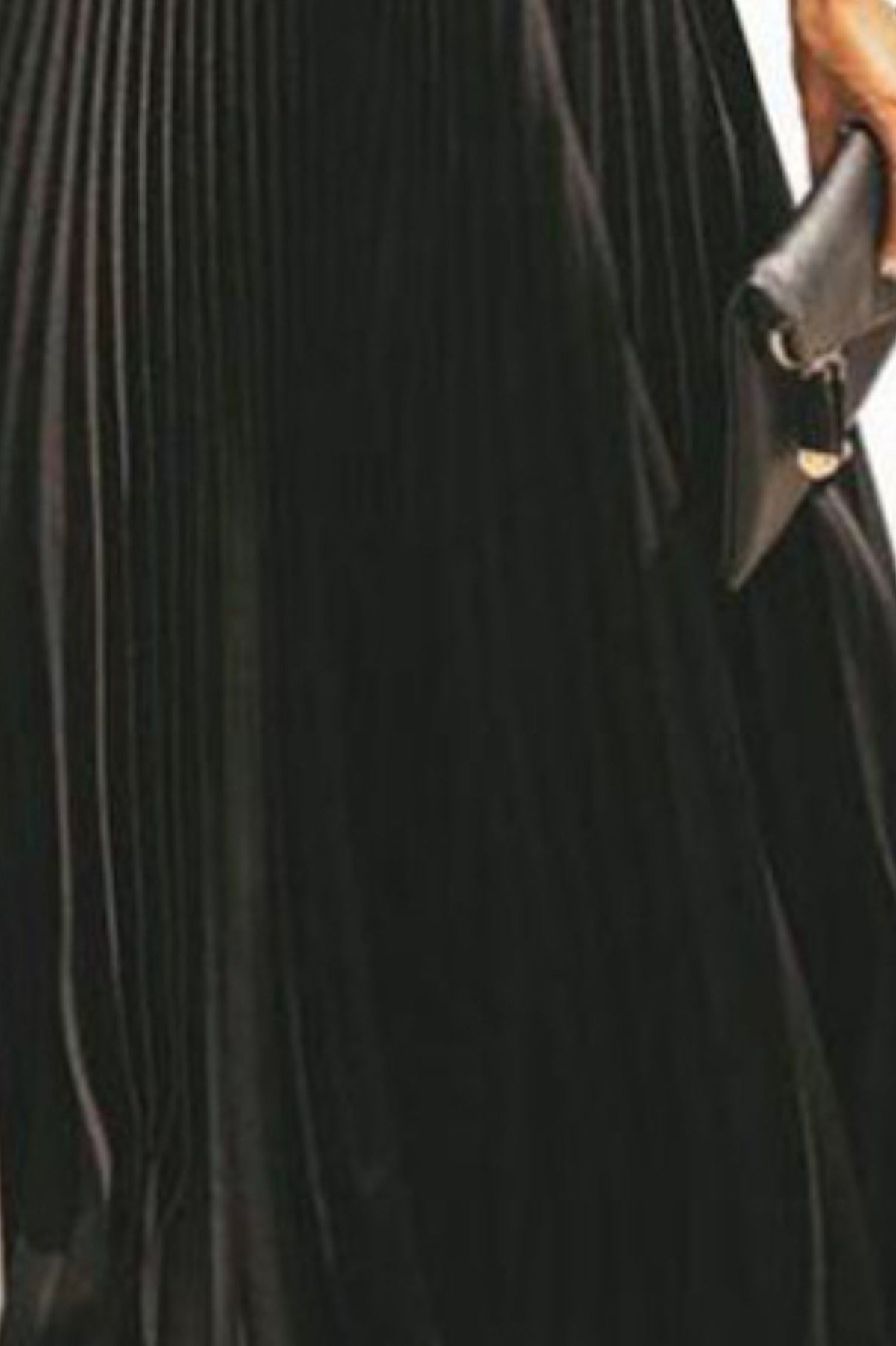 Full Size Off-Shoulder Pleated Maxi Dress Plus Size-Stay Foxy Boutique, Florissant, Missouri
