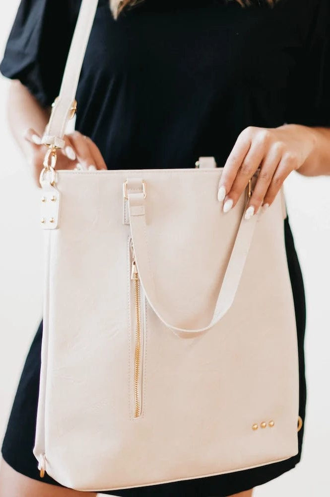PREORDER: Upper East Side Vegan Leather Backpack & Crossbody Tote Bag in Three Colors-Womens-Stay Foxy Boutique, Florissant, Missouri