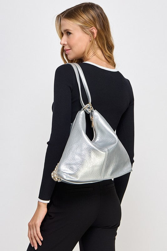 Fame PU Leather Multipurpose Shoulder Bag-Stay Foxy Boutique, Florissant, Missouri