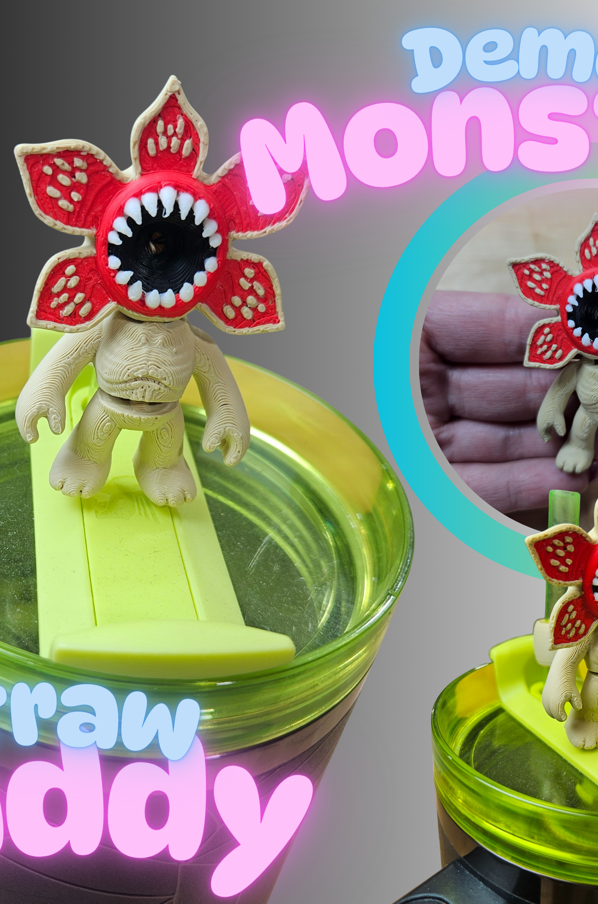 DEMO MONSTER-3D PRINTED STRAW BUDDY-Stay Foxy Boutique, Florissant, Missouri