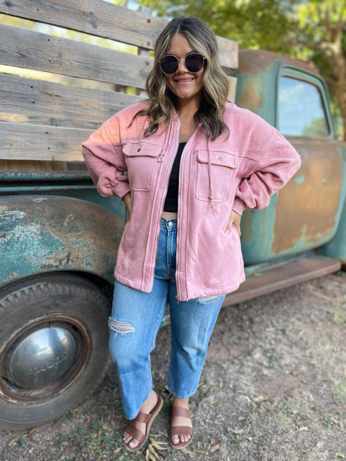 Best Selling Carson Hooded Jacket in Five Colors-Womens-Stay Foxy Boutique, Florissant, Missouri