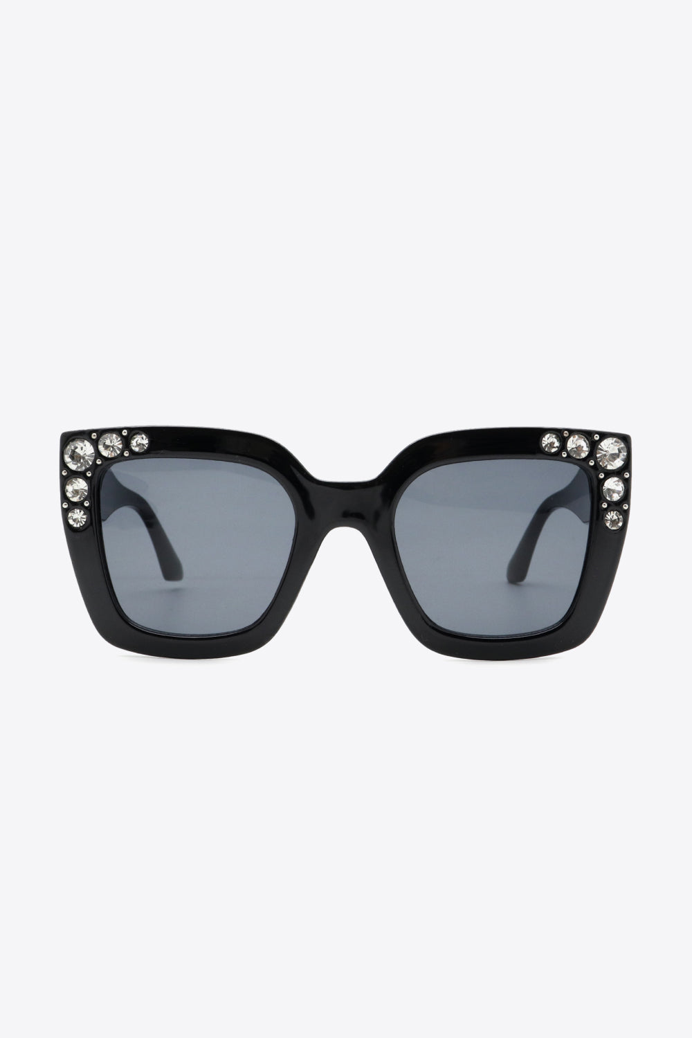 Inlaid Rhinestone Polycarbonate Sunglasses-Stay Foxy Boutique, Florissant, Missouri