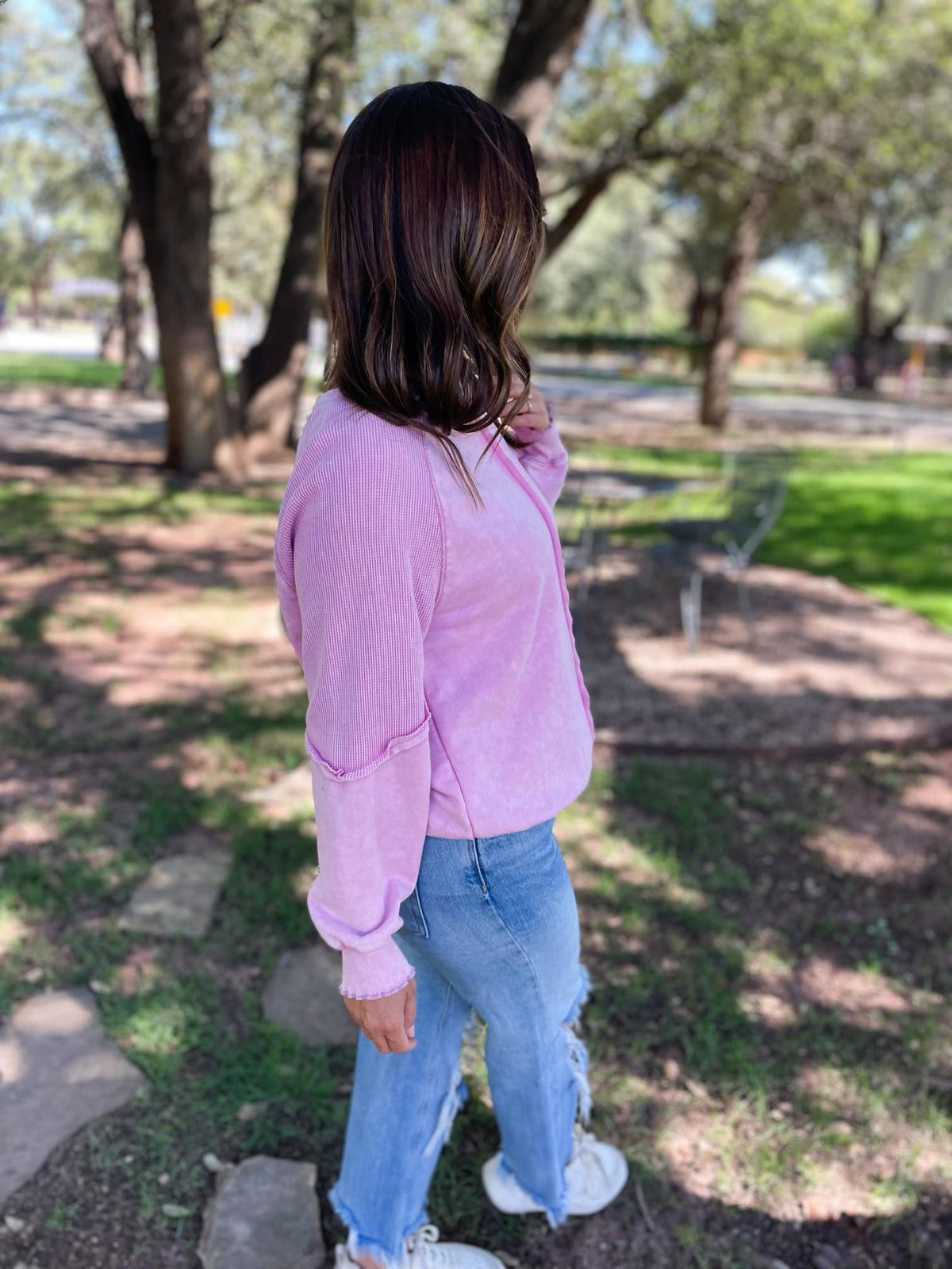 PREORDER: Best Selling Elliott Exposed Seam Sweatshirt in Five Colors-Womens-Stay Foxy Boutique, Florissant, Missouri