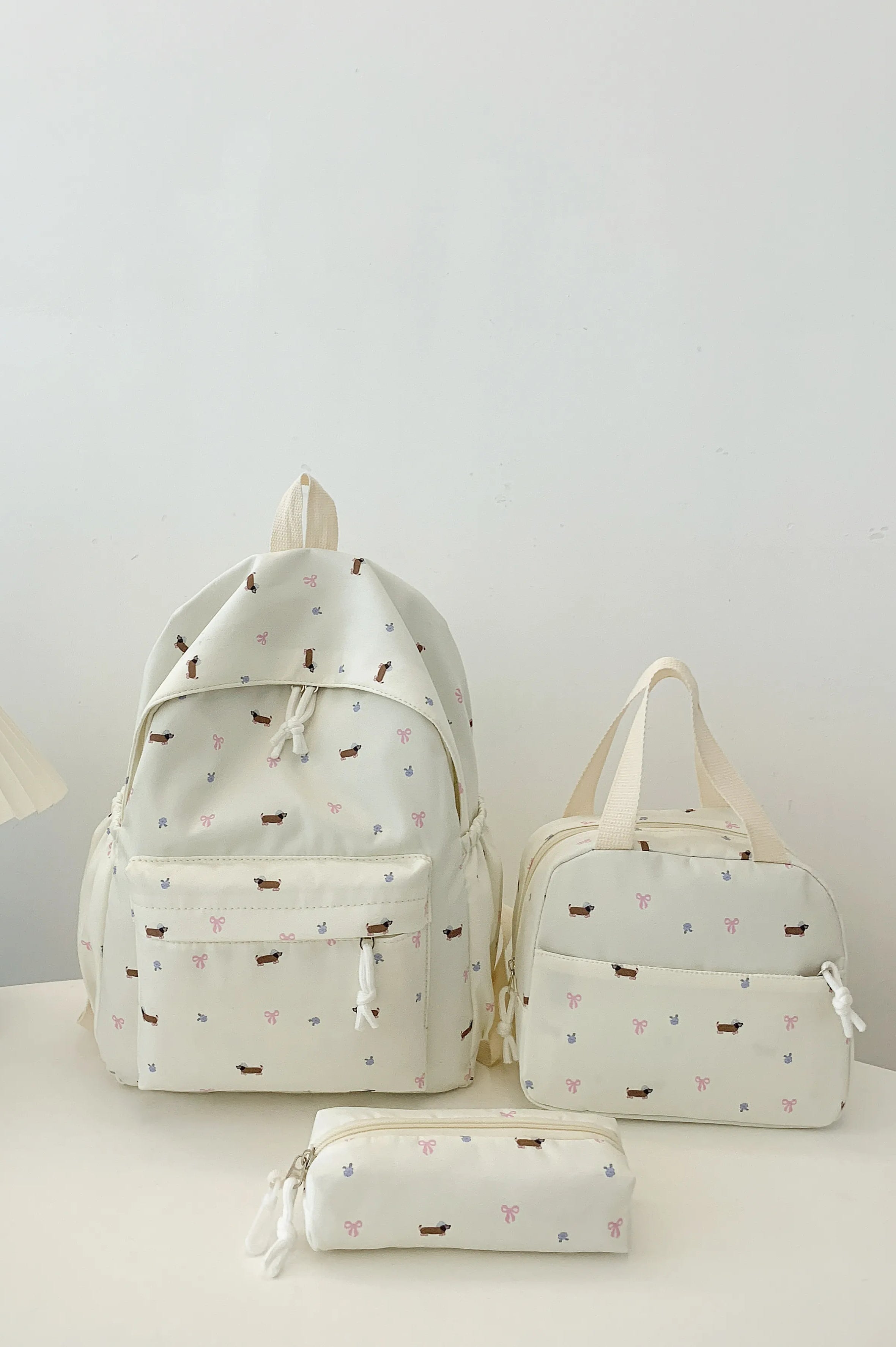 3-Piece Daisy Print Canvas Bag Set-Stay Foxy Boutique, Florissant, Missouri