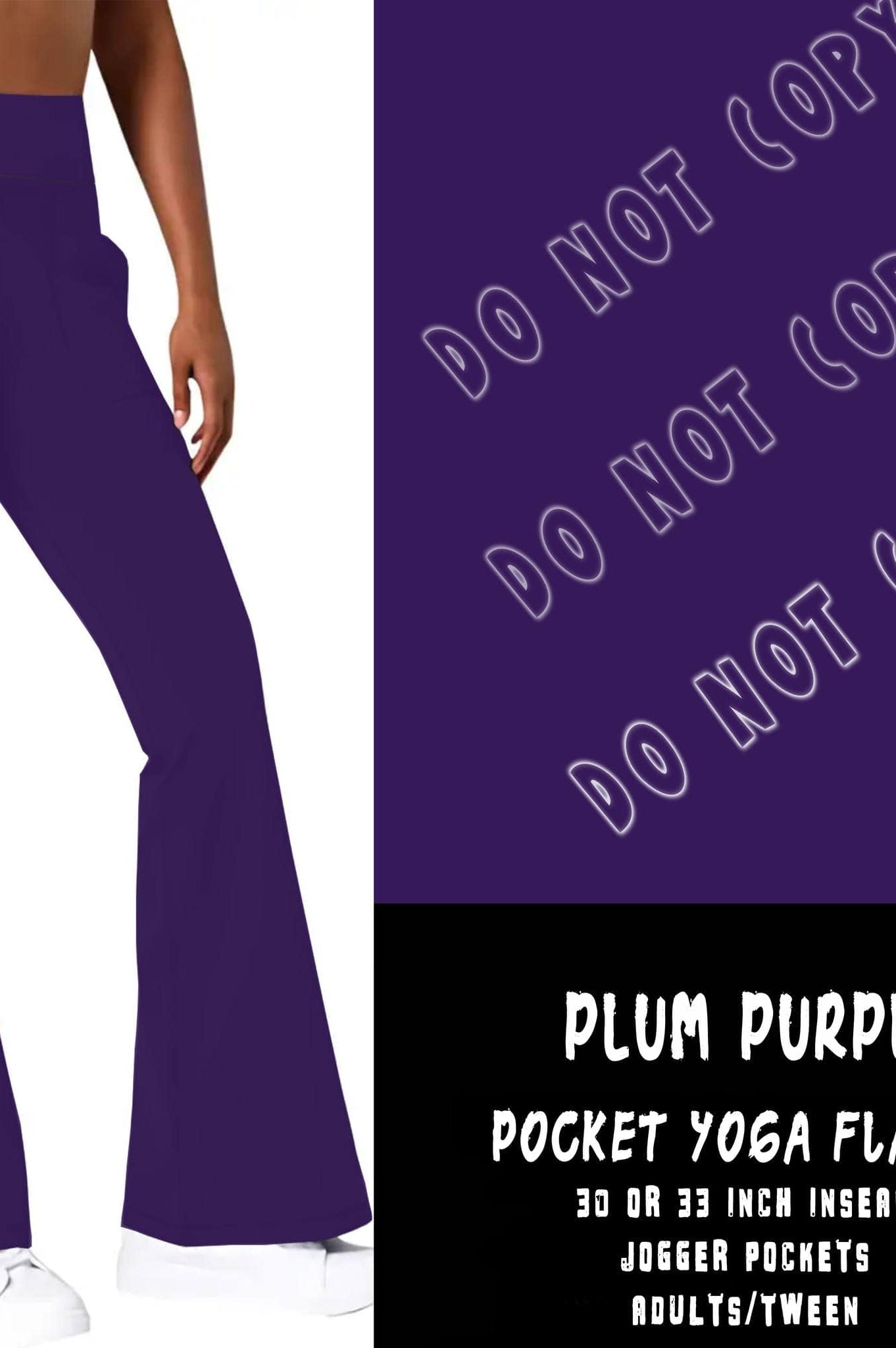 FLARES AND TEES RUN - PLUM PURPLE - YOGA FLARES-YOGA PANTS-Stay Foxy Boutique, Florissant, Missouri
