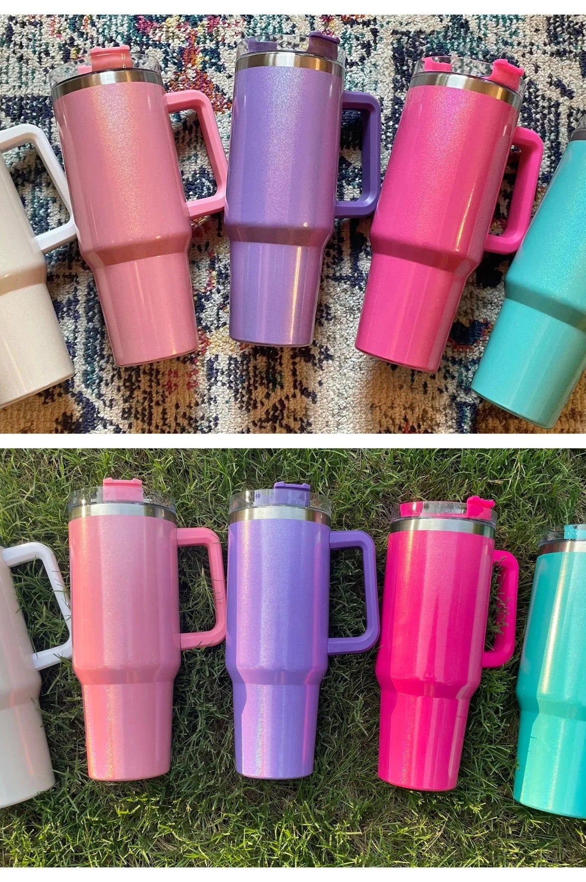 Insulated Shimmer Tumbler in Five Colors-Accessories-Stay Foxy Boutique, Florissant, Missouri