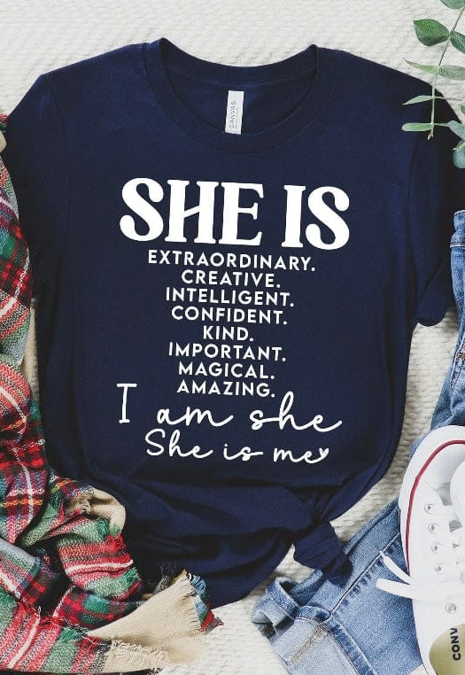She Is Graphic T-Graphic T-Stay Foxy Boutique, Florissant, Missouri