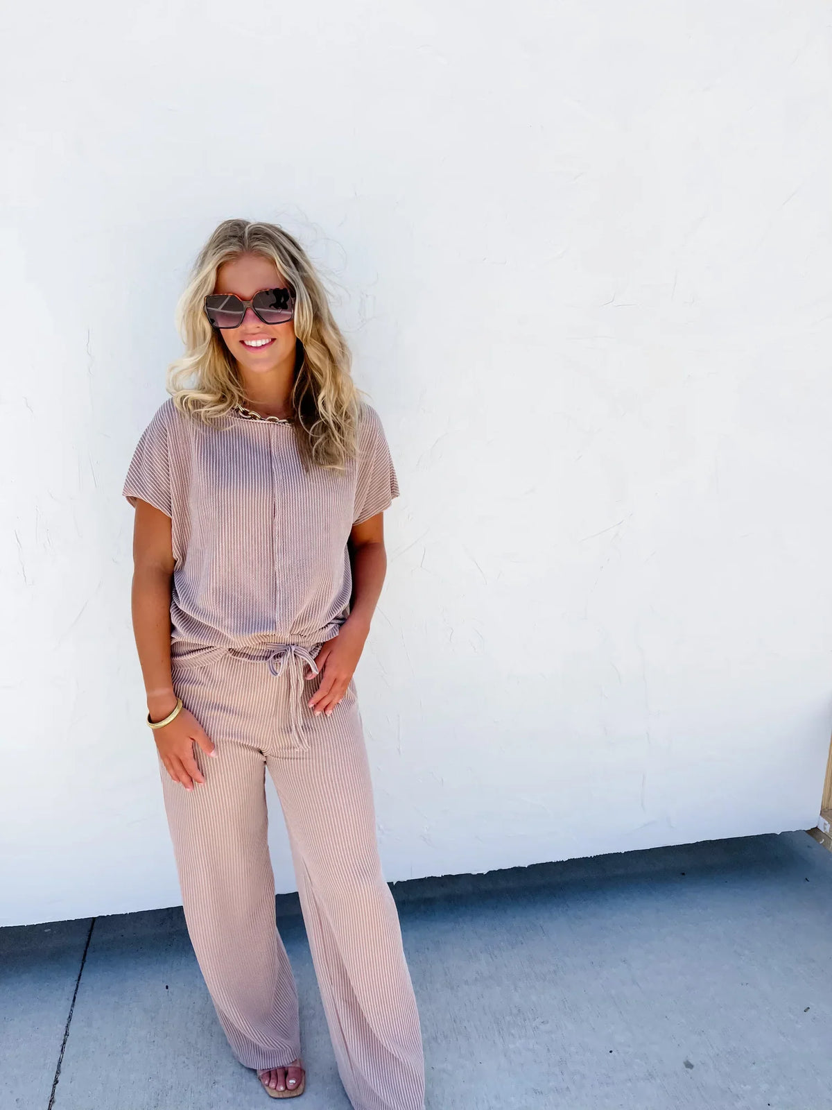 Sophia Ribbed Pants in Four Colors-Womens-Stay Foxy Boutique, Florissant, Missouri